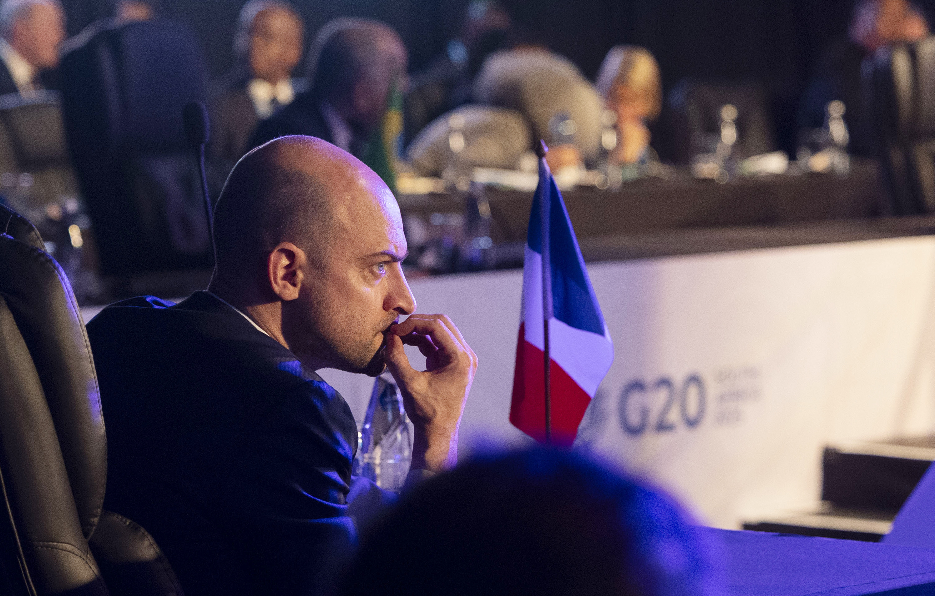 French Minister for Europe and Foreign Affairs, Jean-Noël Barrot, at the official opening of the G20 First Foreign Ministers’ Meeting. (Photo: Gallo Images / Alet Pretorius)