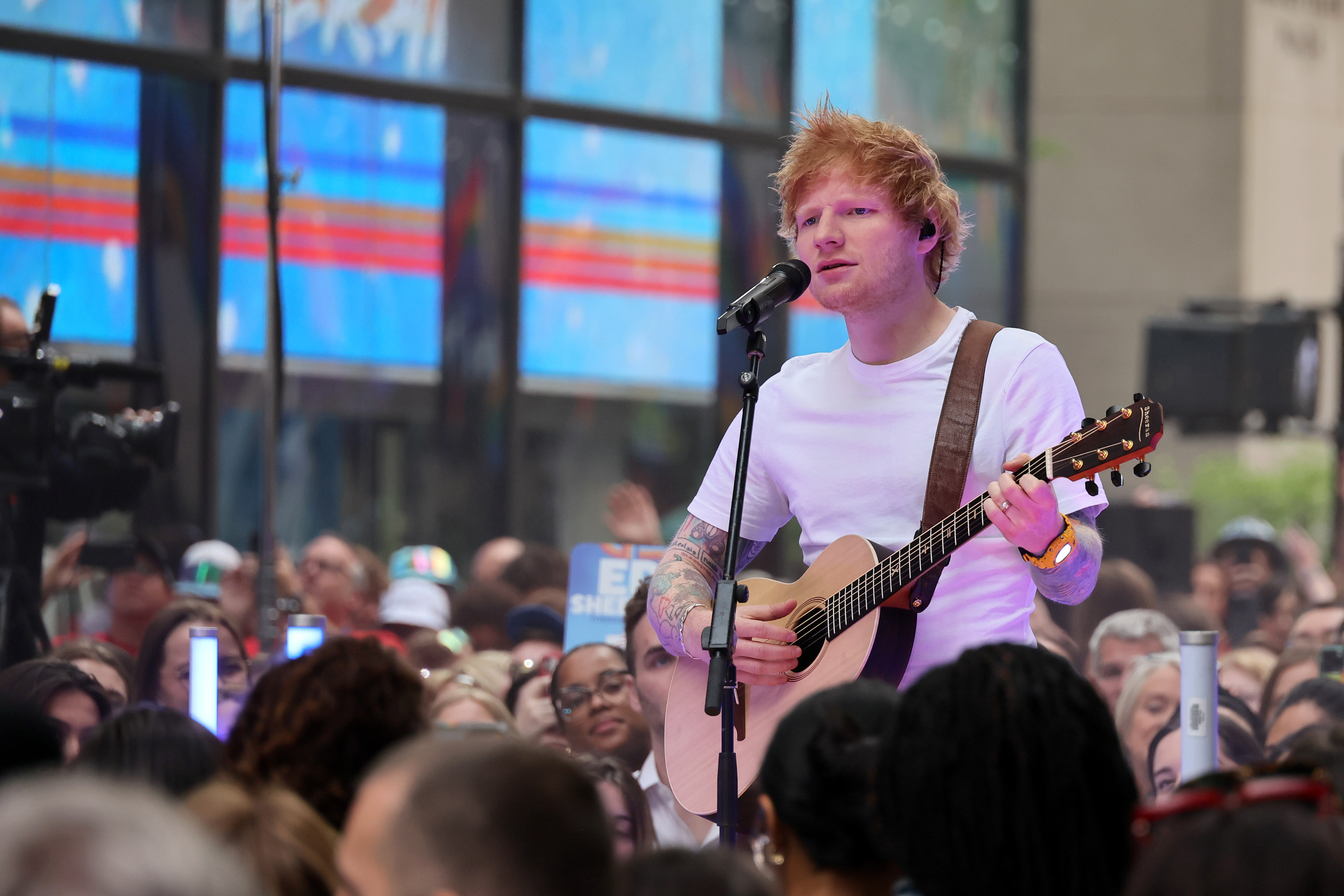 Ed Sheeran Performs On NBC's "Today"