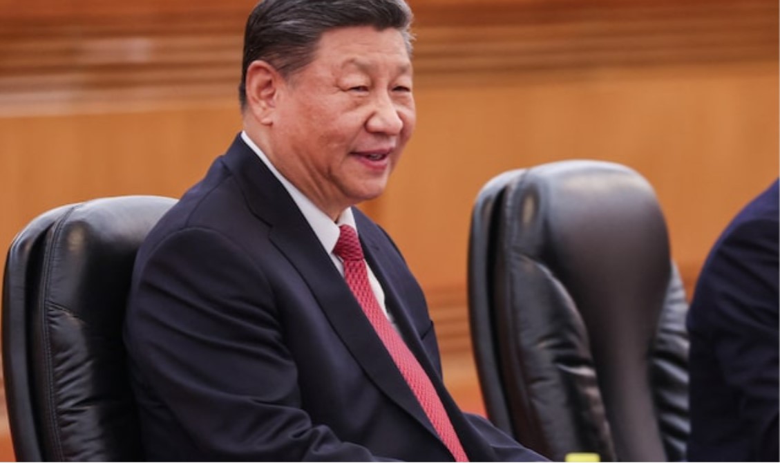 Chinese President Xi Jinping attends a meeting with Pakistani President Asif Ali Zardari (not pictured) at the Great Hall of the People in Beijing, China, 05 February 2025. WU HAO/Pool via REUTERS/File Photo