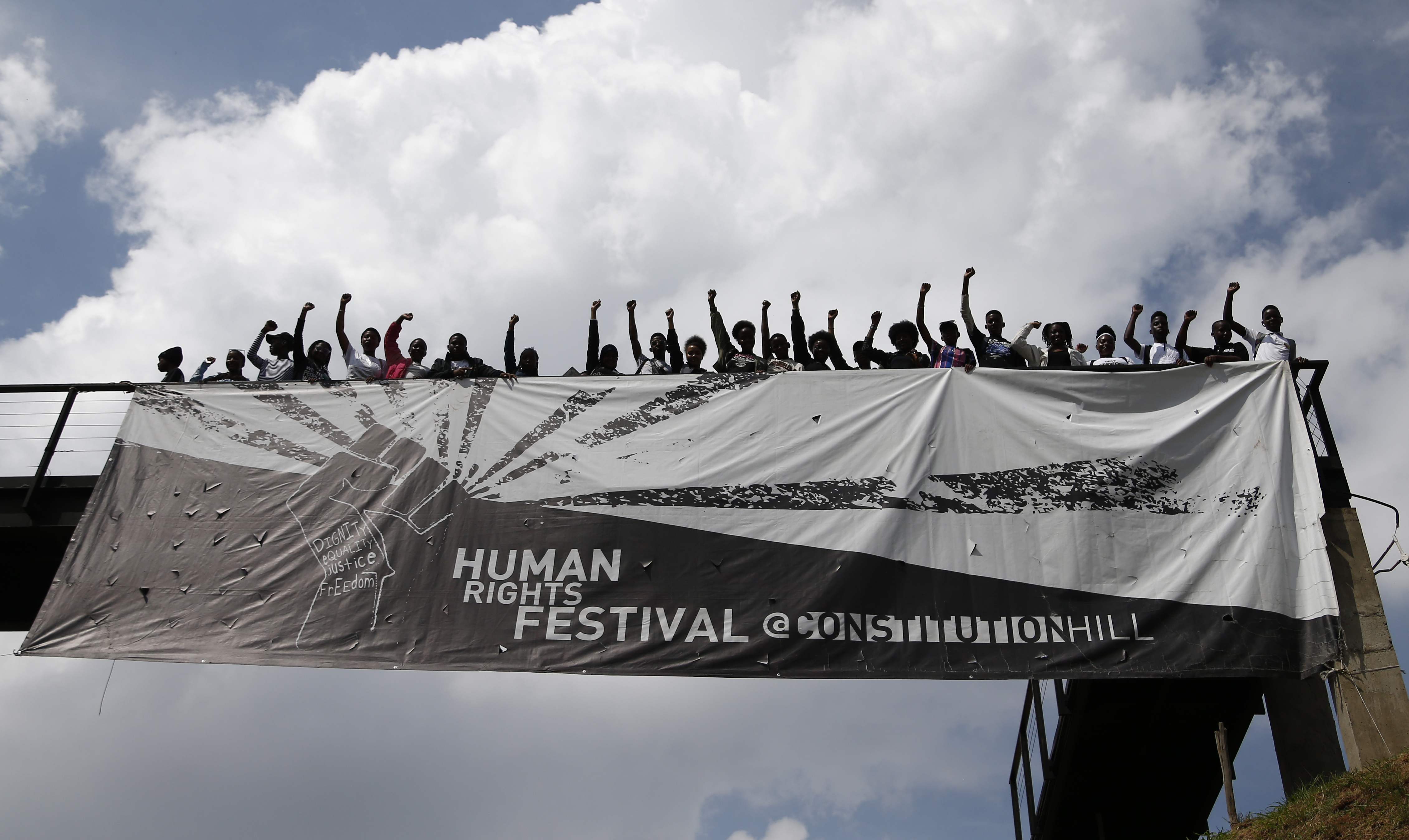 Celebrating Human Rights day at Constitution Hill