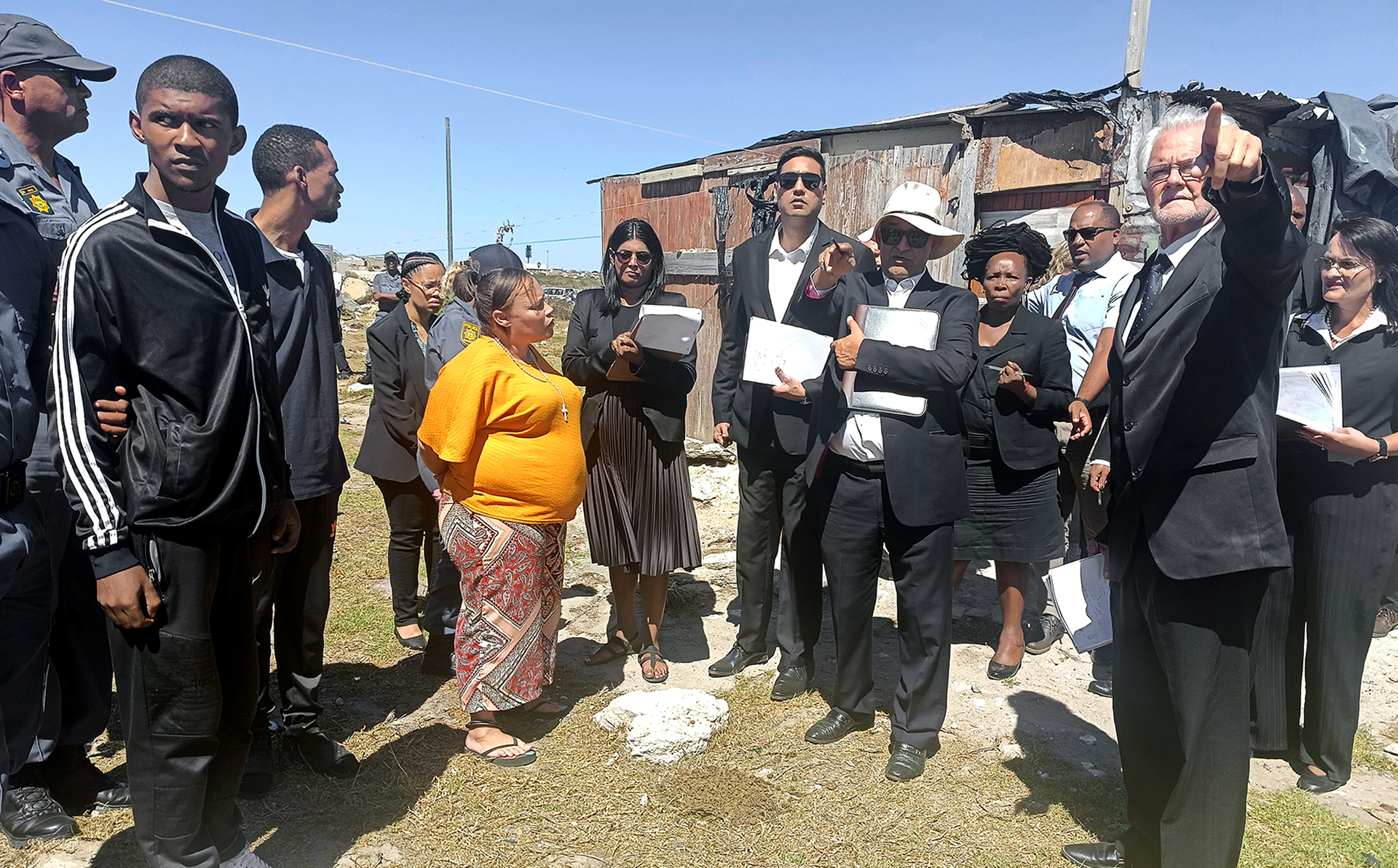 Community hurls insults at Joshlin Smith’s mother in court visit to family shack