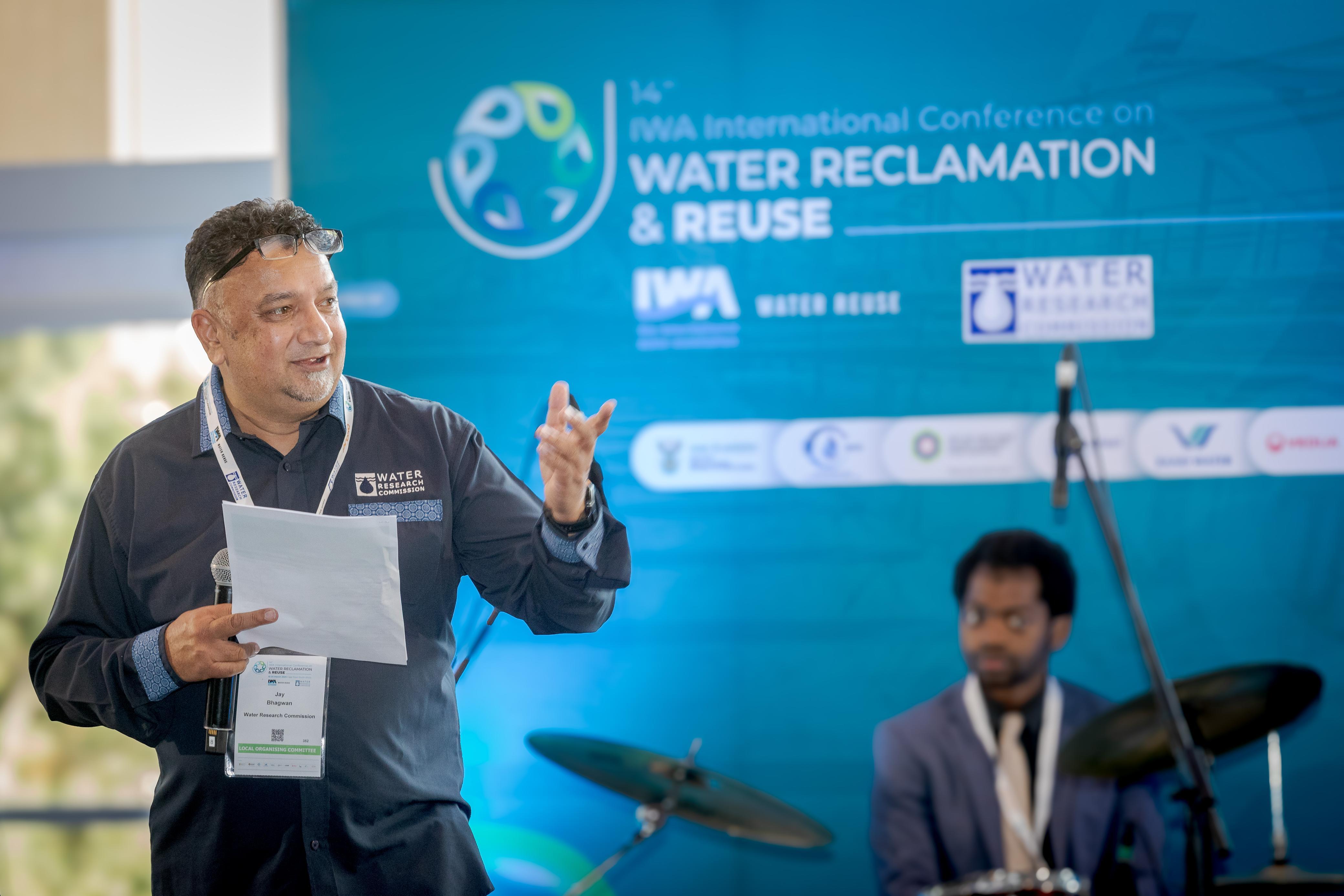 IWA Conference Chair Jay Bhagwan of the Water Research Commission (WRC)