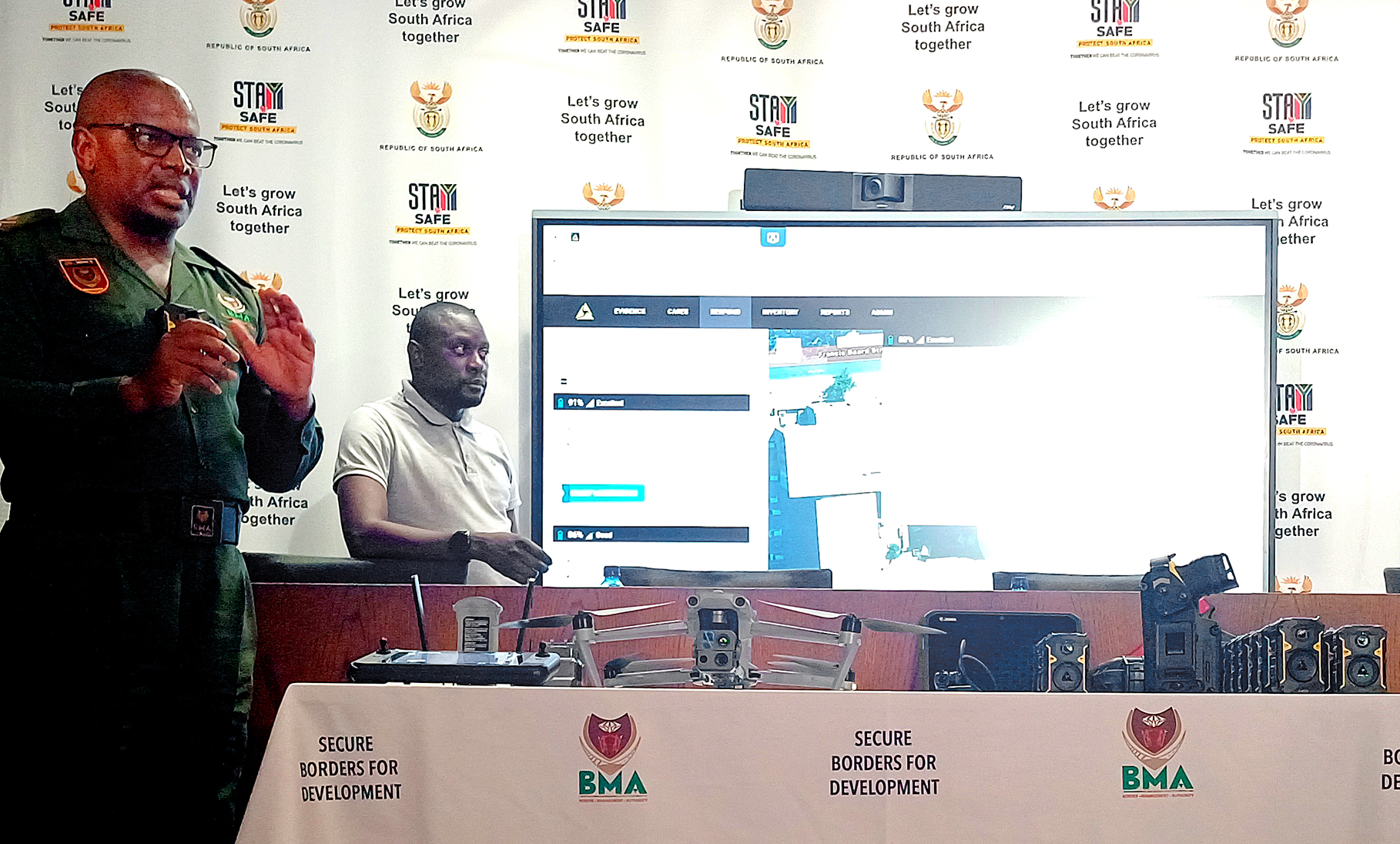 Easter security boost: South Africa deploys drones and body cameras to fortify border management