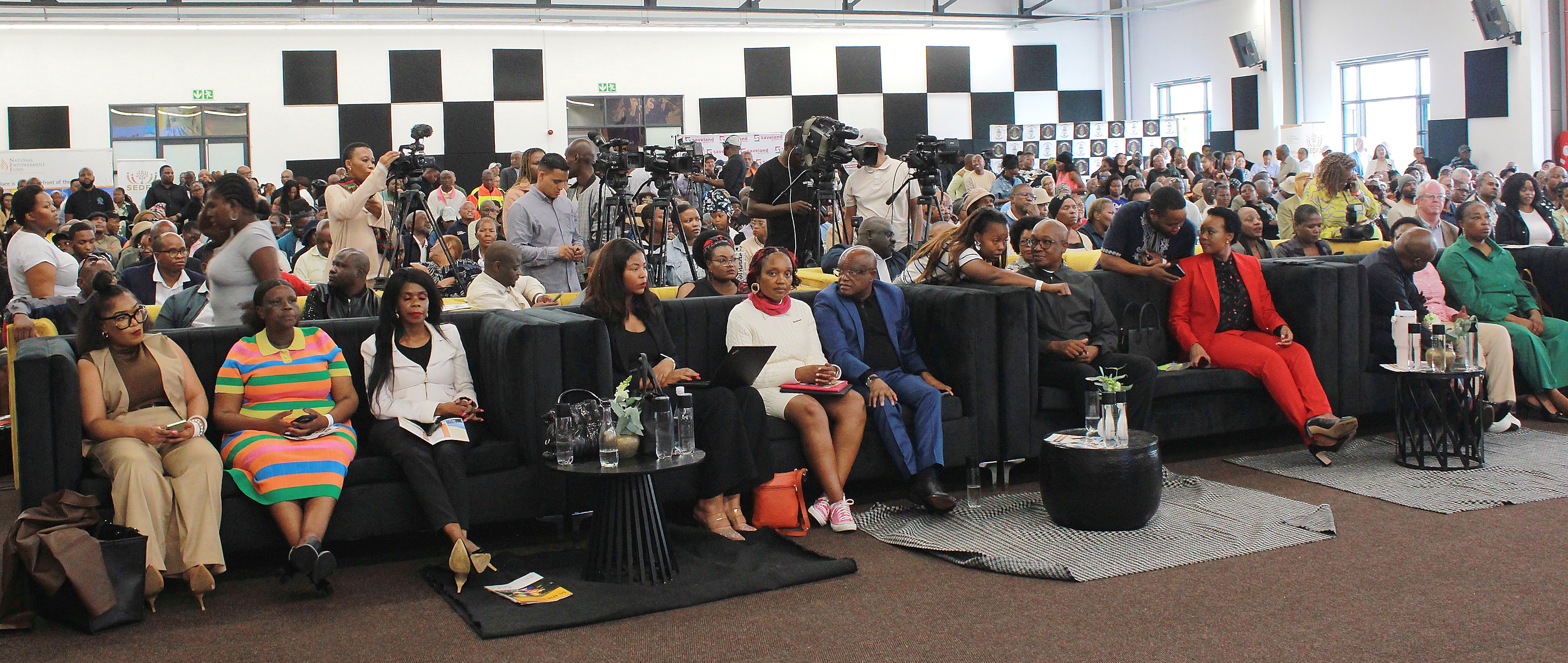 Chaos as large crowd swamps launch of government’s R500m support fund for spaza shops