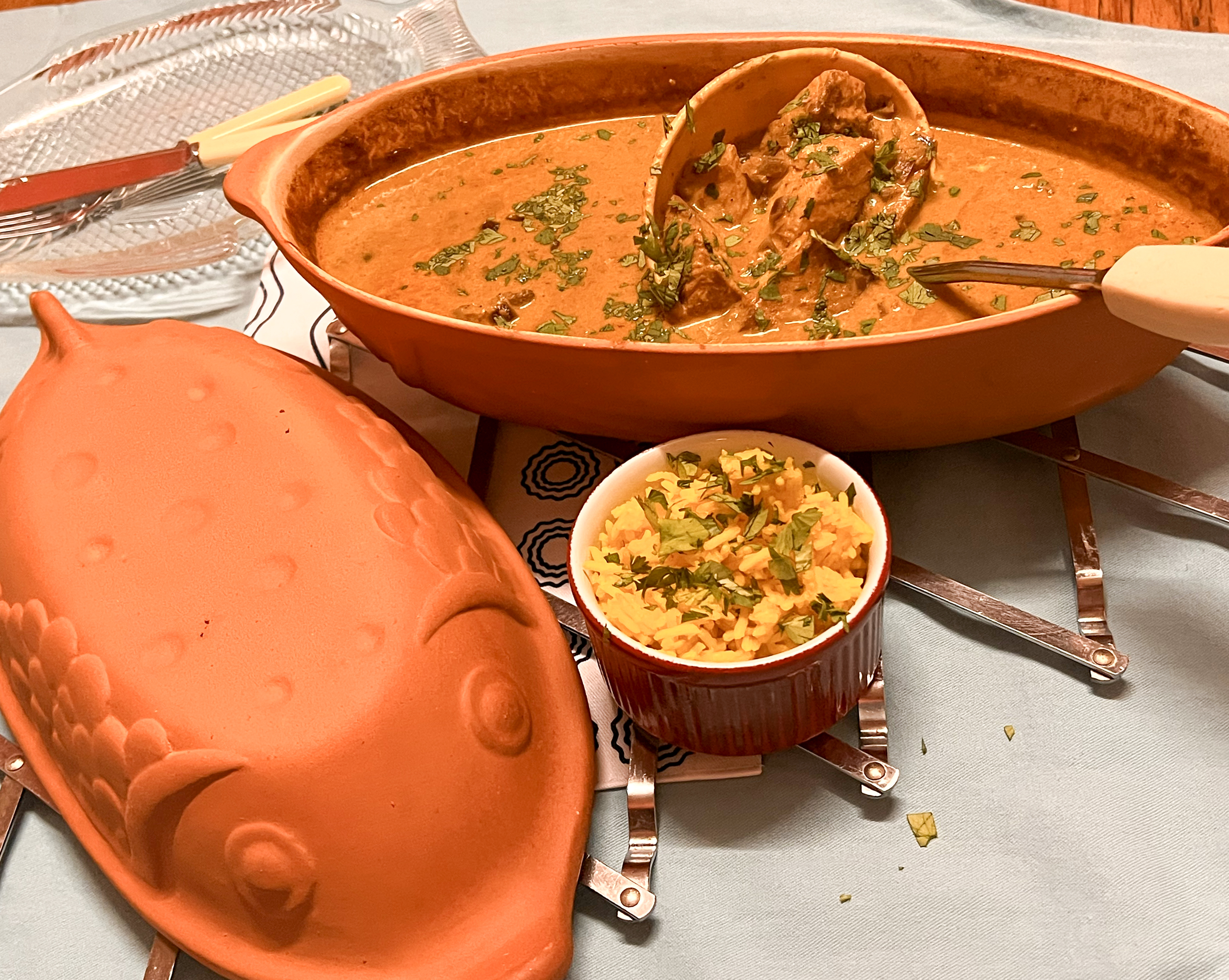 Kingklip curry cooked in a rare clay pot