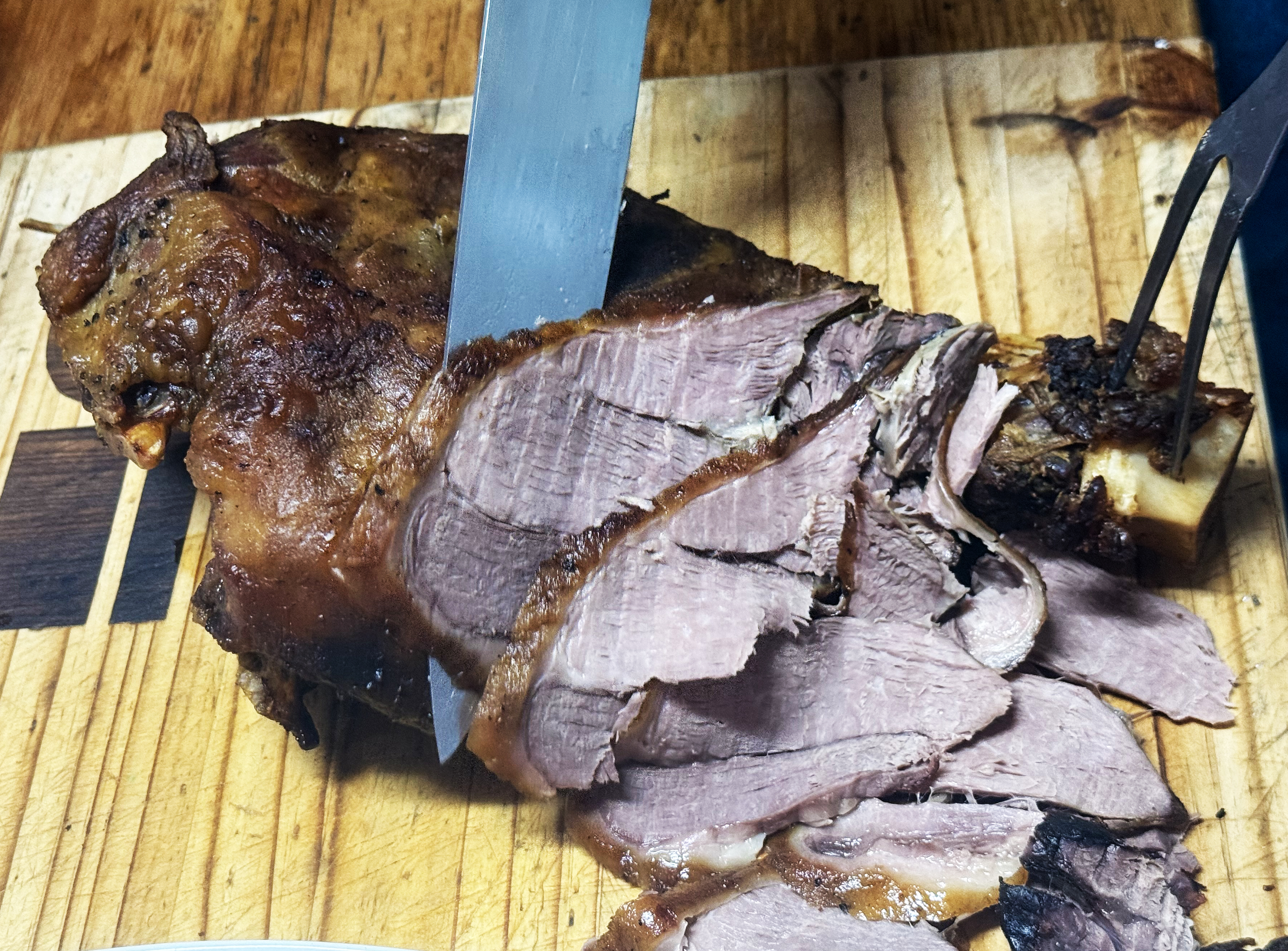 All-day leg of mutton with kapokbos butter