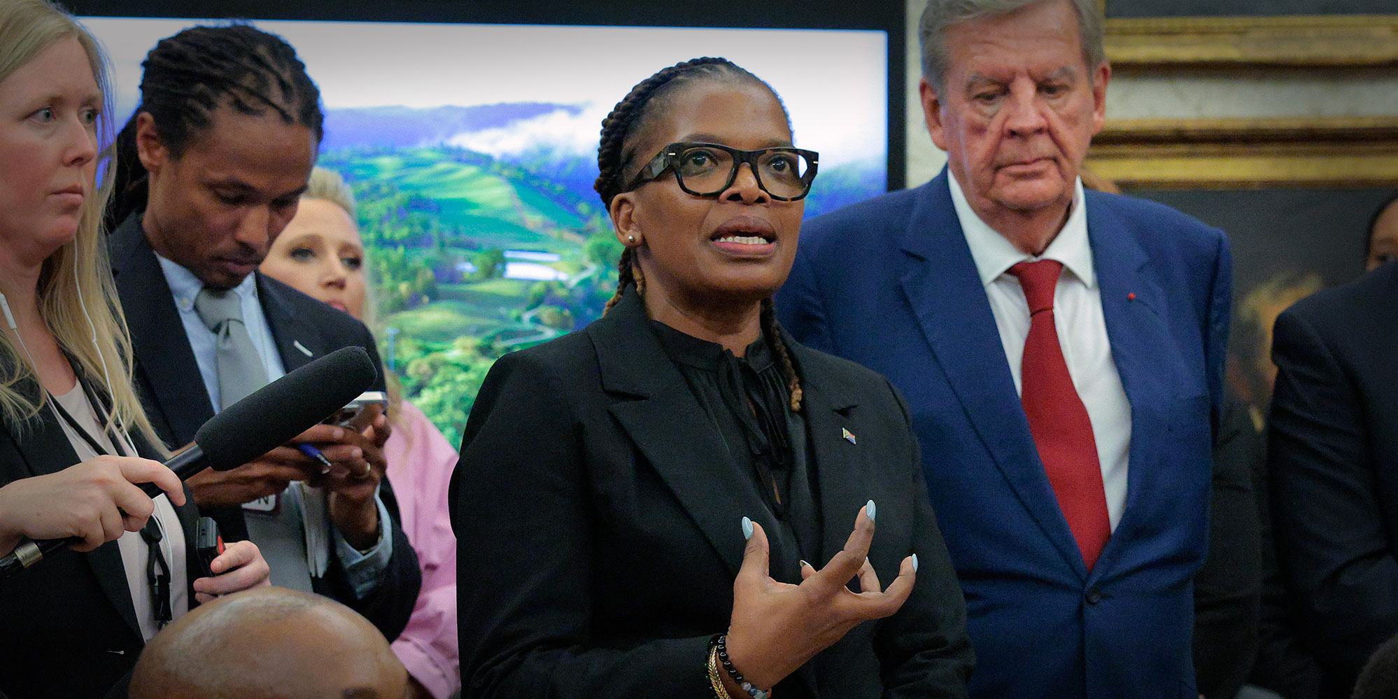 ‘Diplomatic doors were opened again,’ says Cosatu president after ‘nerve-racking’ meeting with Trump