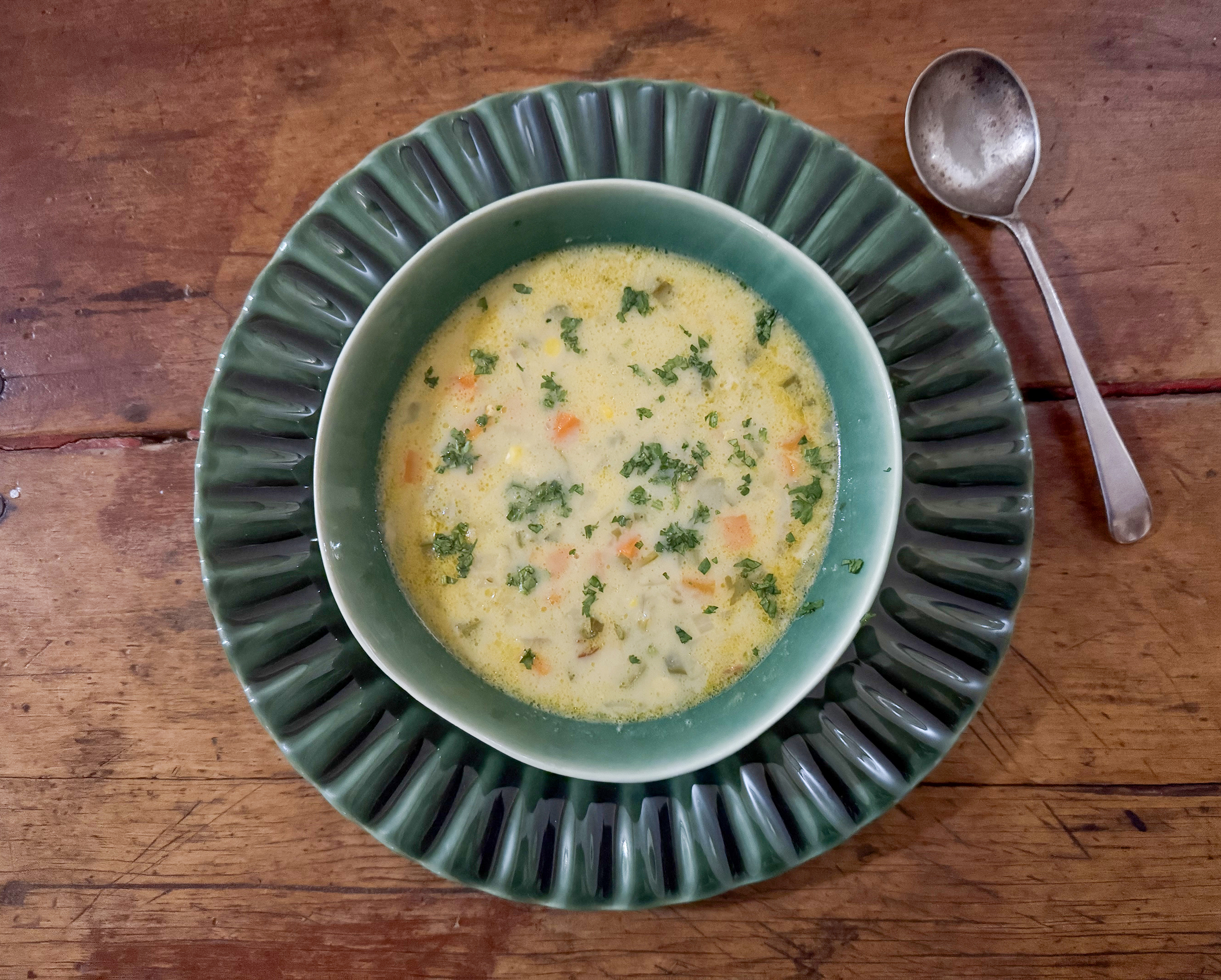 Souper Tuesday: Spicy coconut and sweetcorn soup