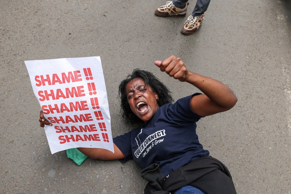 Protests erupt after Kenyan blogger murder, and more from around the world