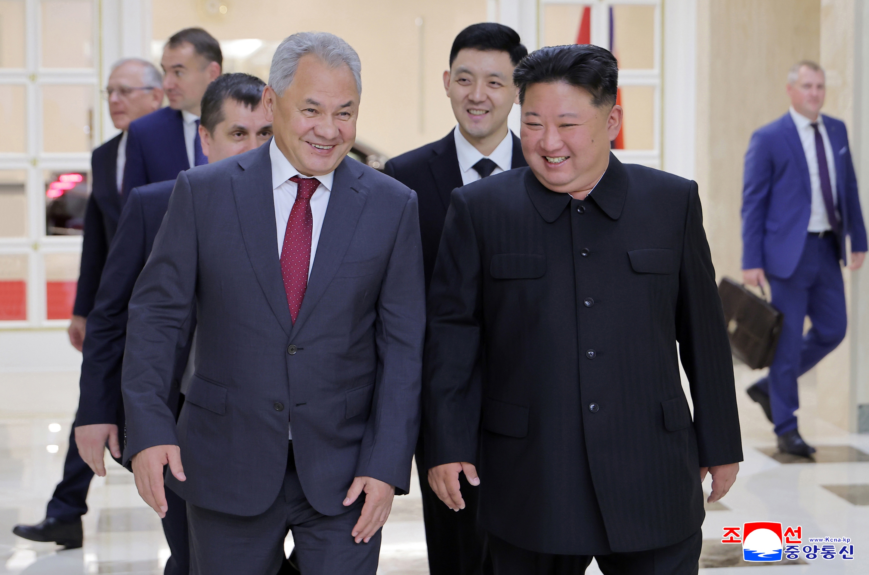 North Korea Kim Jong Un meets Secretary of Russian Security Council Sergei Shoigu