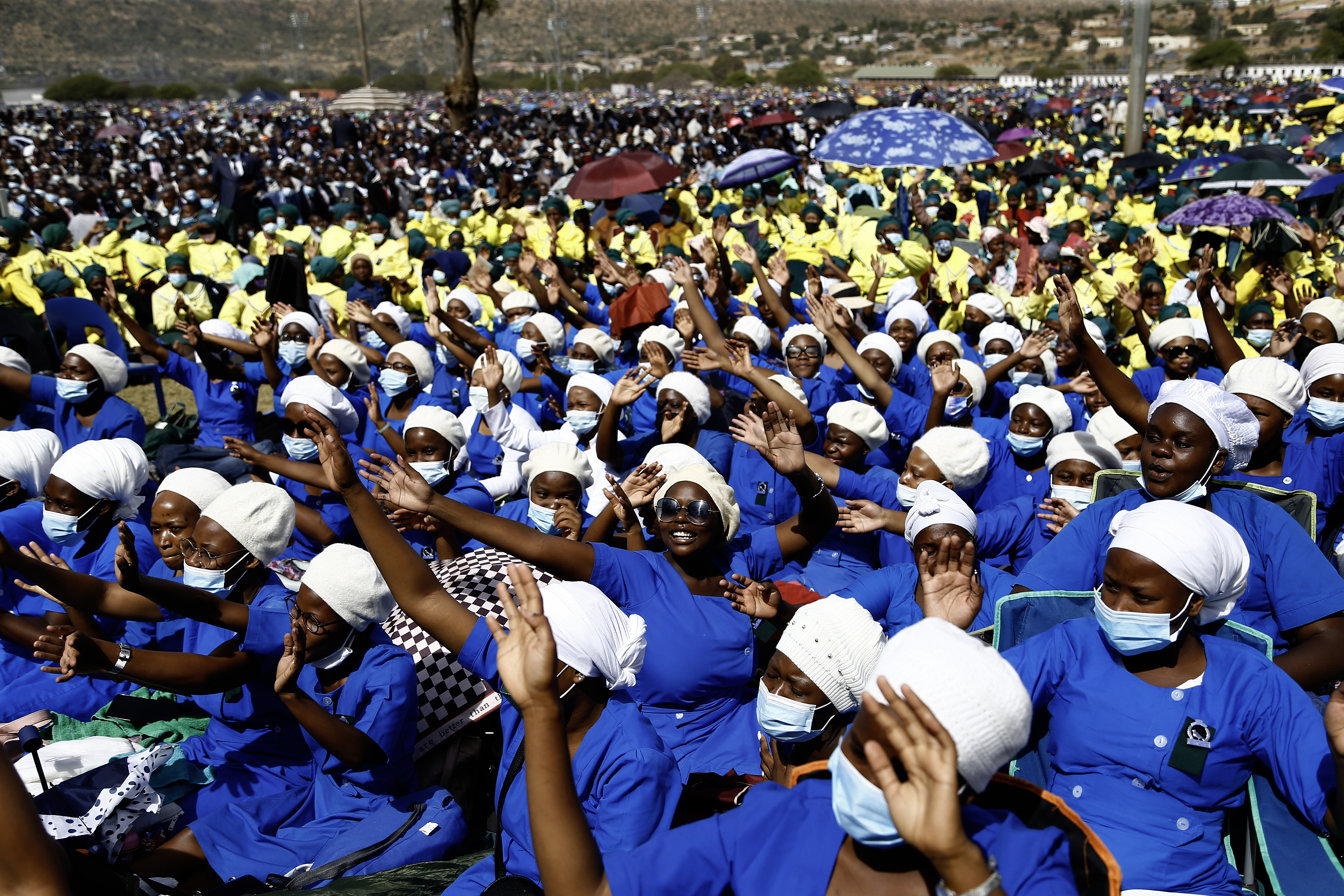 Zion Christian Church leader visits Botswana as infighting threatens to tear church apart
