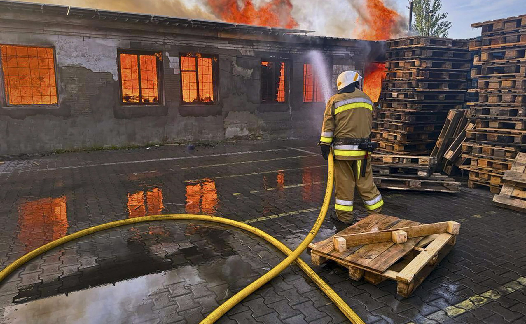 Russia pounds Kyiv, other regions in mass drone and missile attack