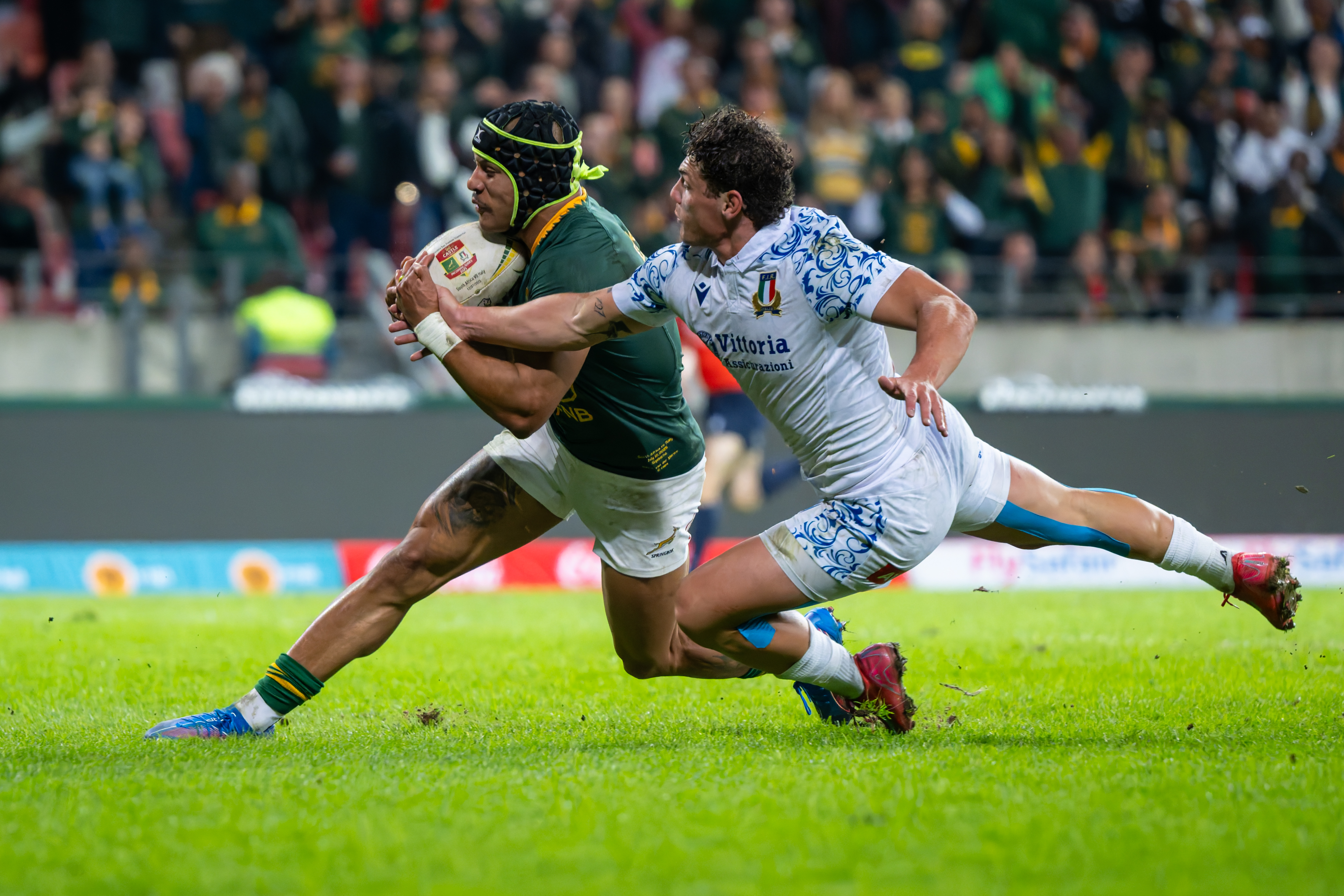Fourteen-man Springboks overpower Italy while producing more tricks from the Rassie playbook