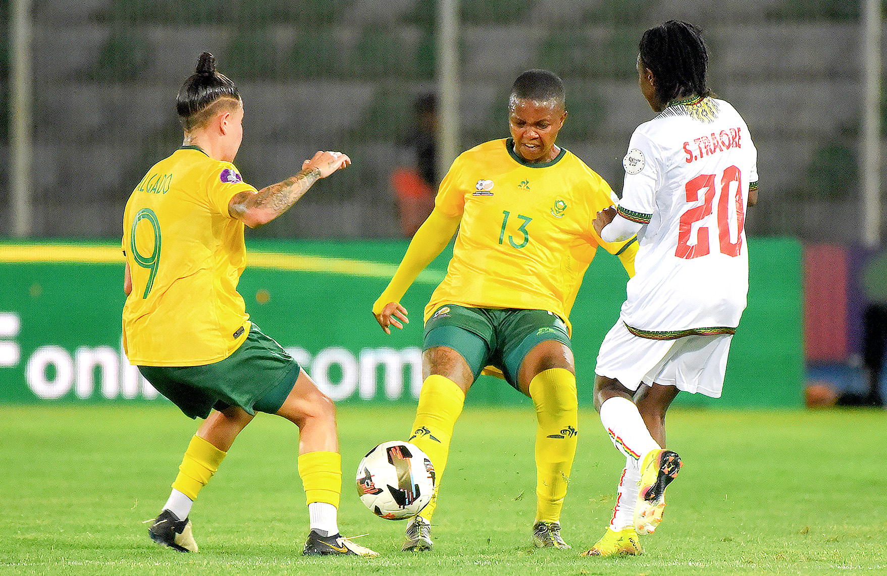 Banyana Banyana defender Bambanani Mbane as ravenous as ever as she heads Wafcon defence