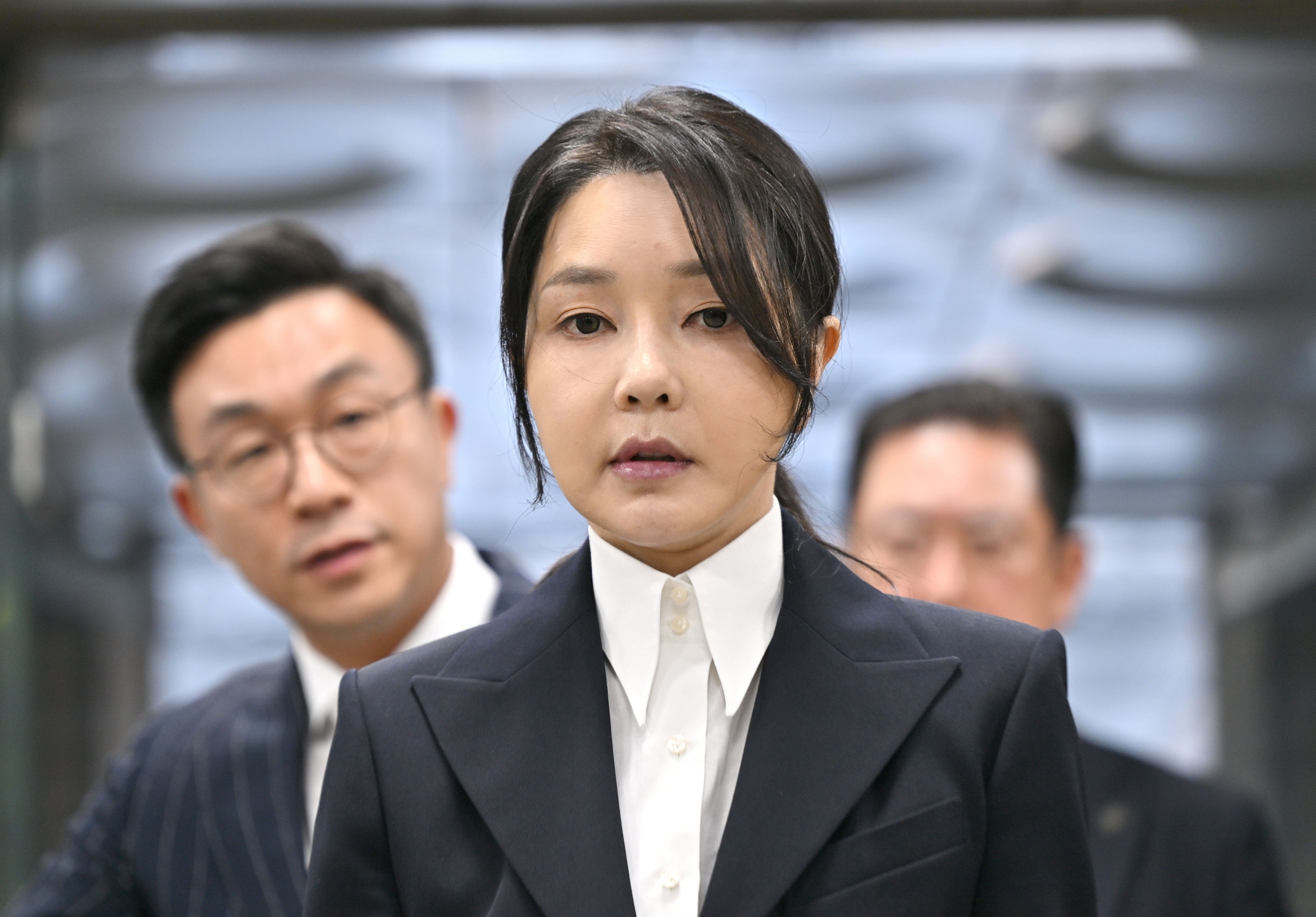 Former First Lady Kim Keon Hee attends court hearing on arrest warrant in Seoul