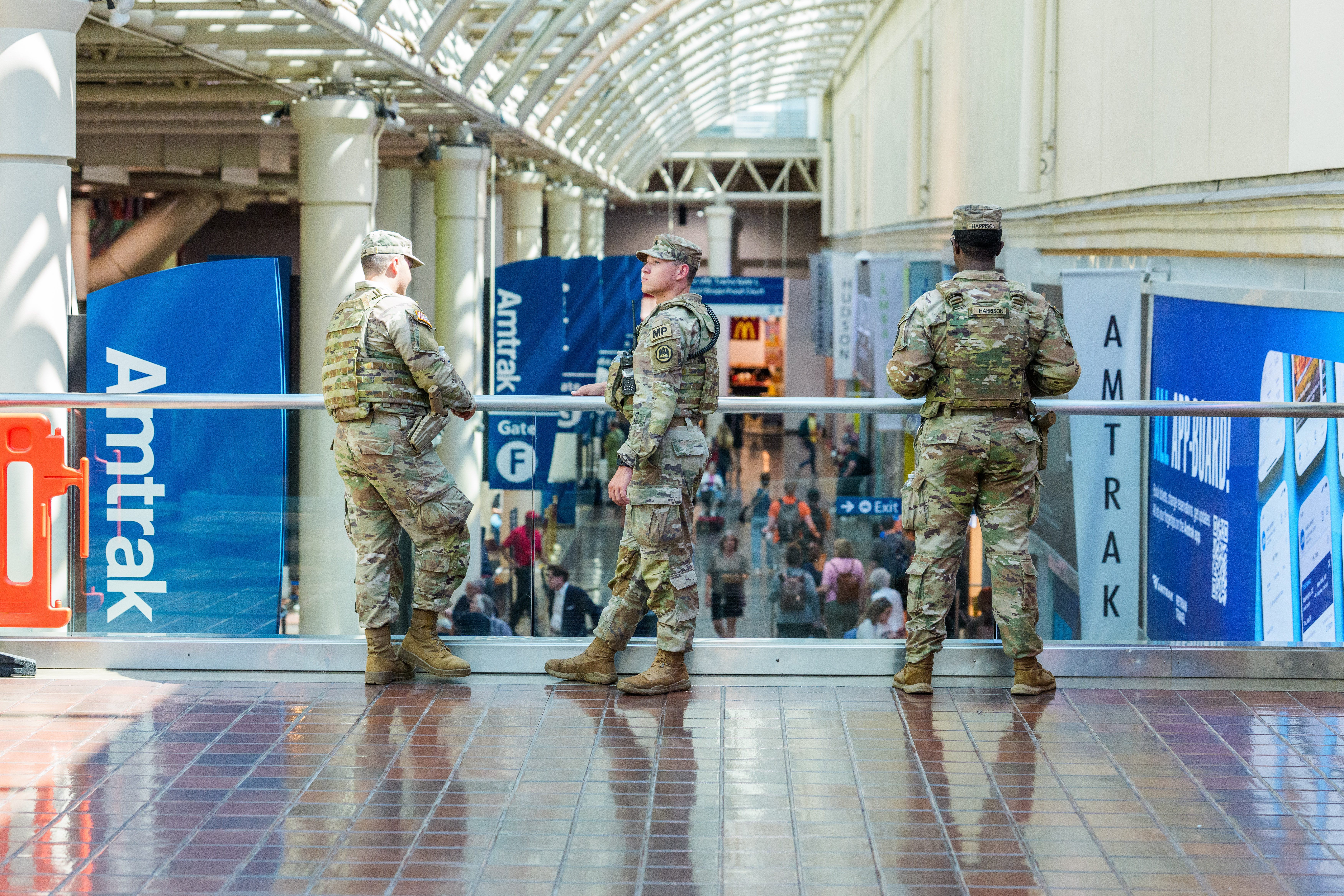 National Guard Patrol Union Station