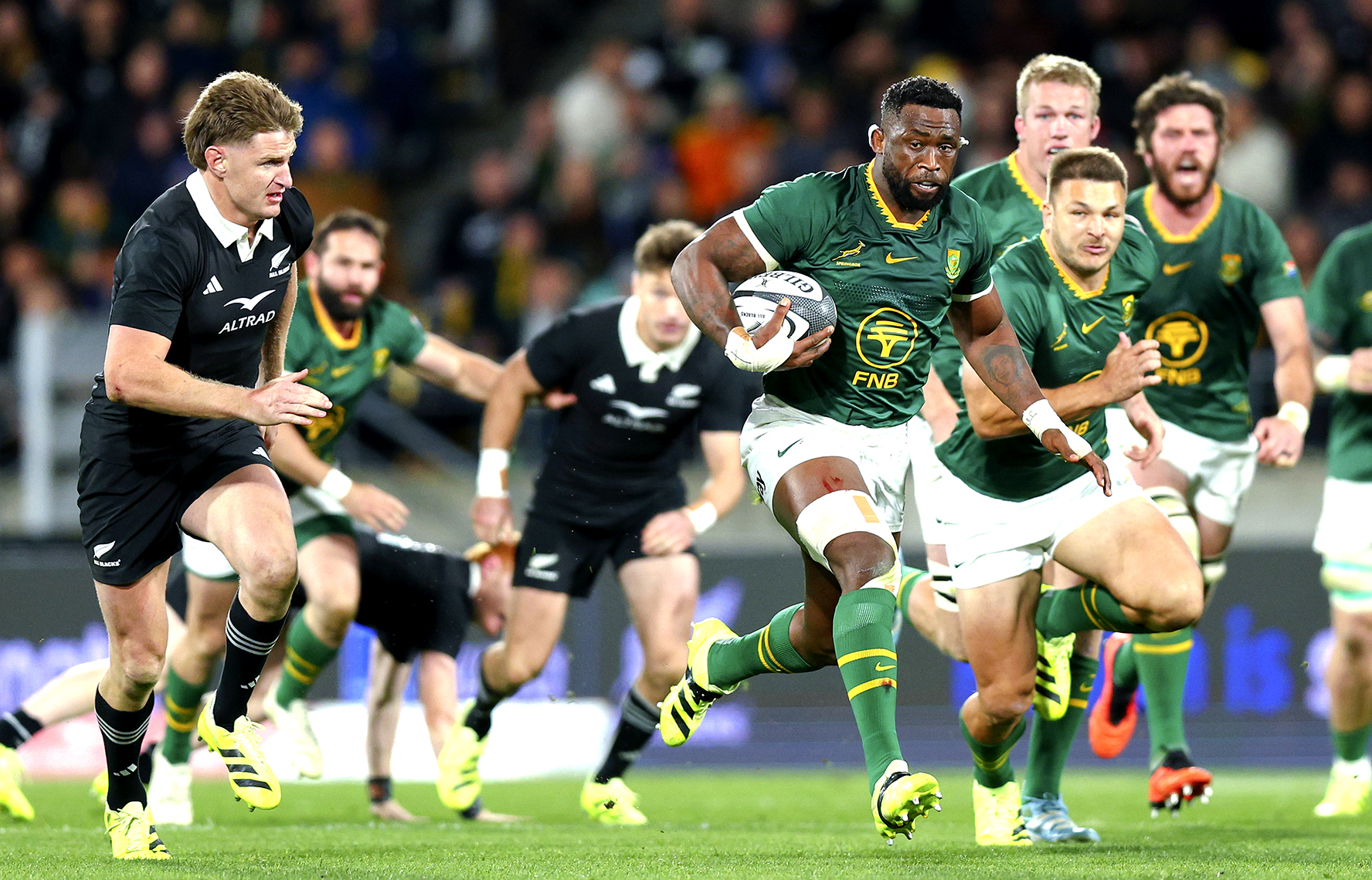 The Boks’ attacking volcano eventually blew its top in Wellington and the All Blacks suffered