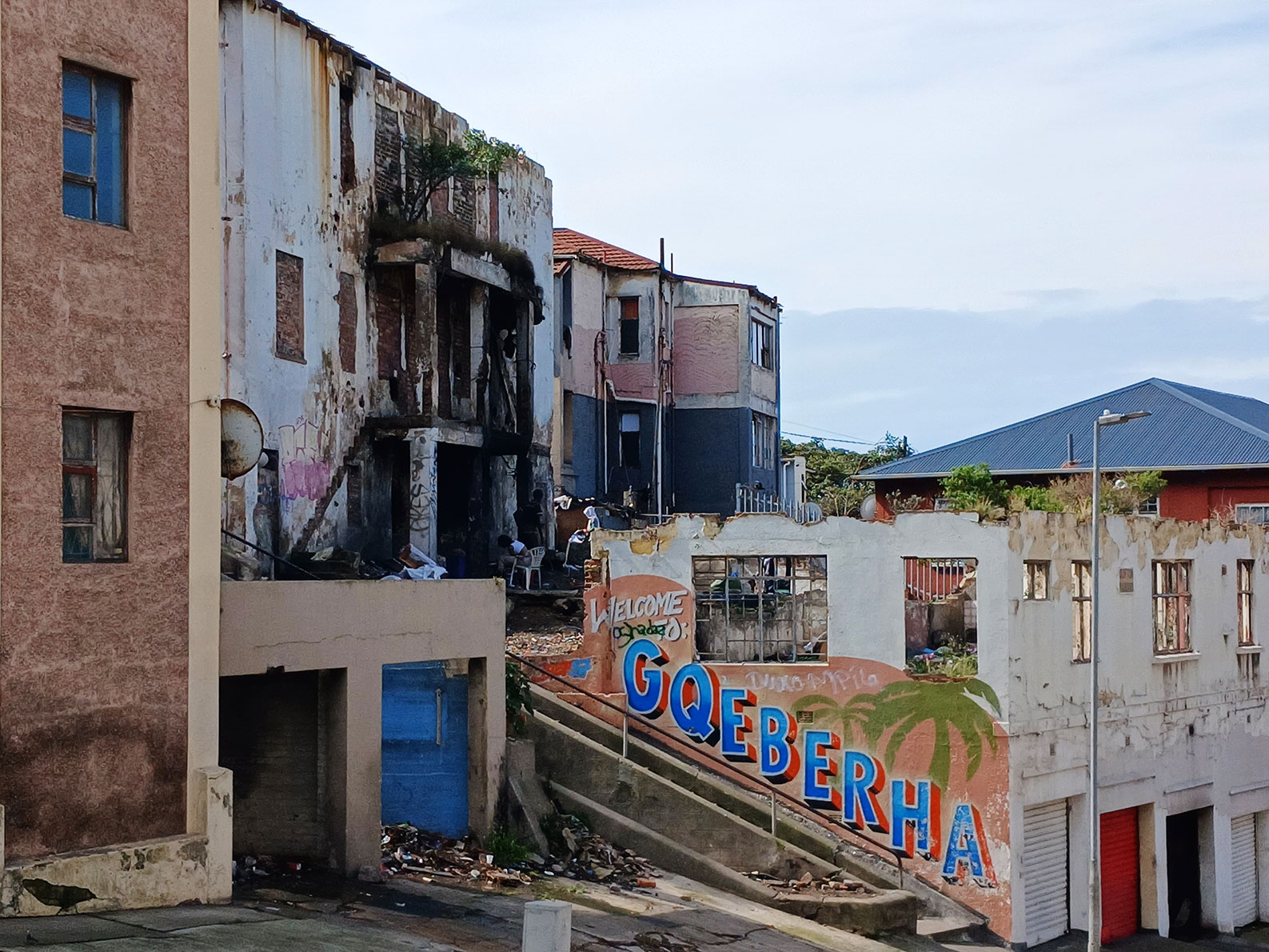 Abandoned buildings in Nelson Mandela Bay, where residents face steep rate increases when the metro’s revised budget is passed. (Photo: Riaan Marais)