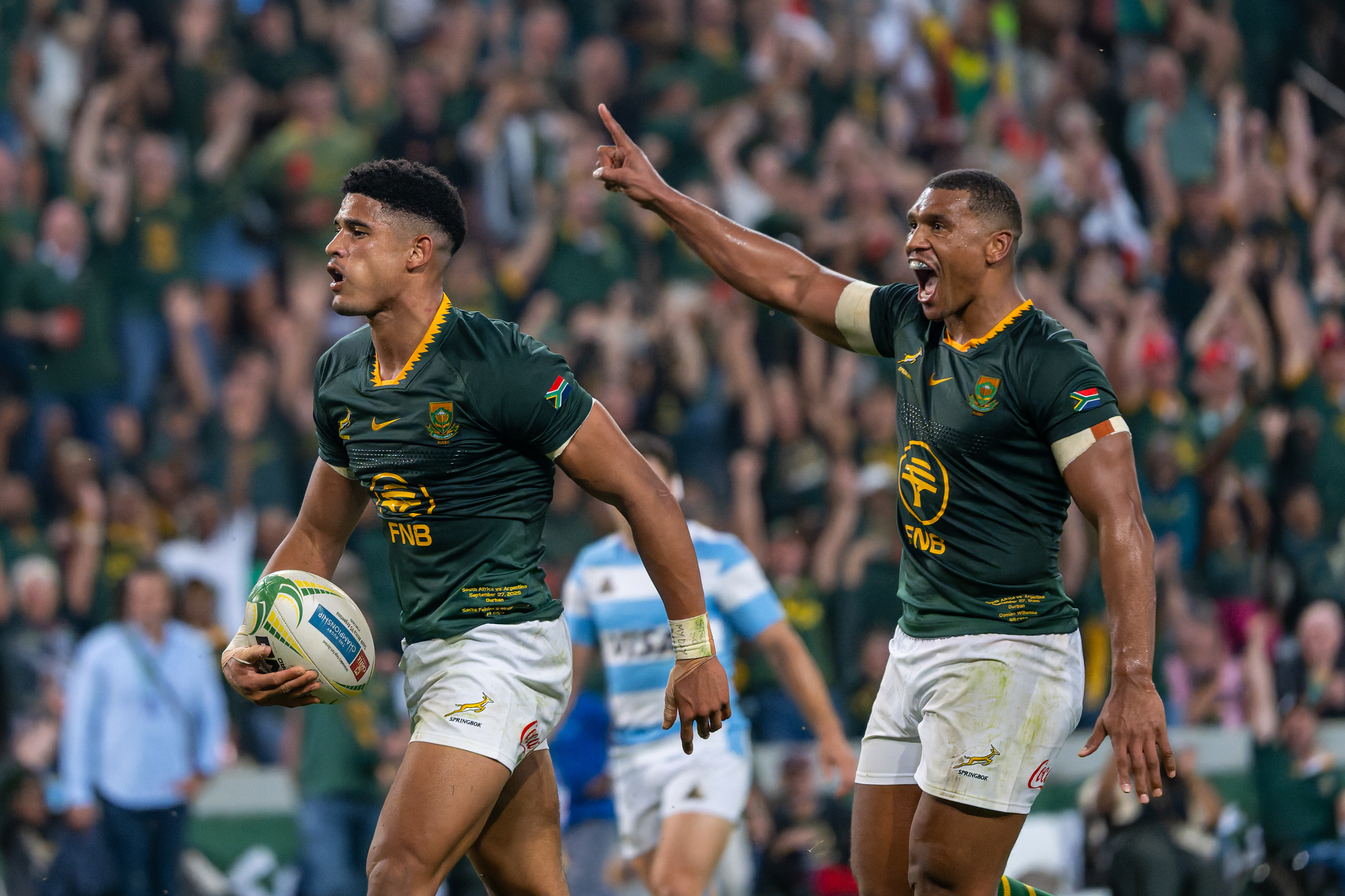 Sublime Sacha sets South African Test record against Argentina to bolster Boks’ title bid