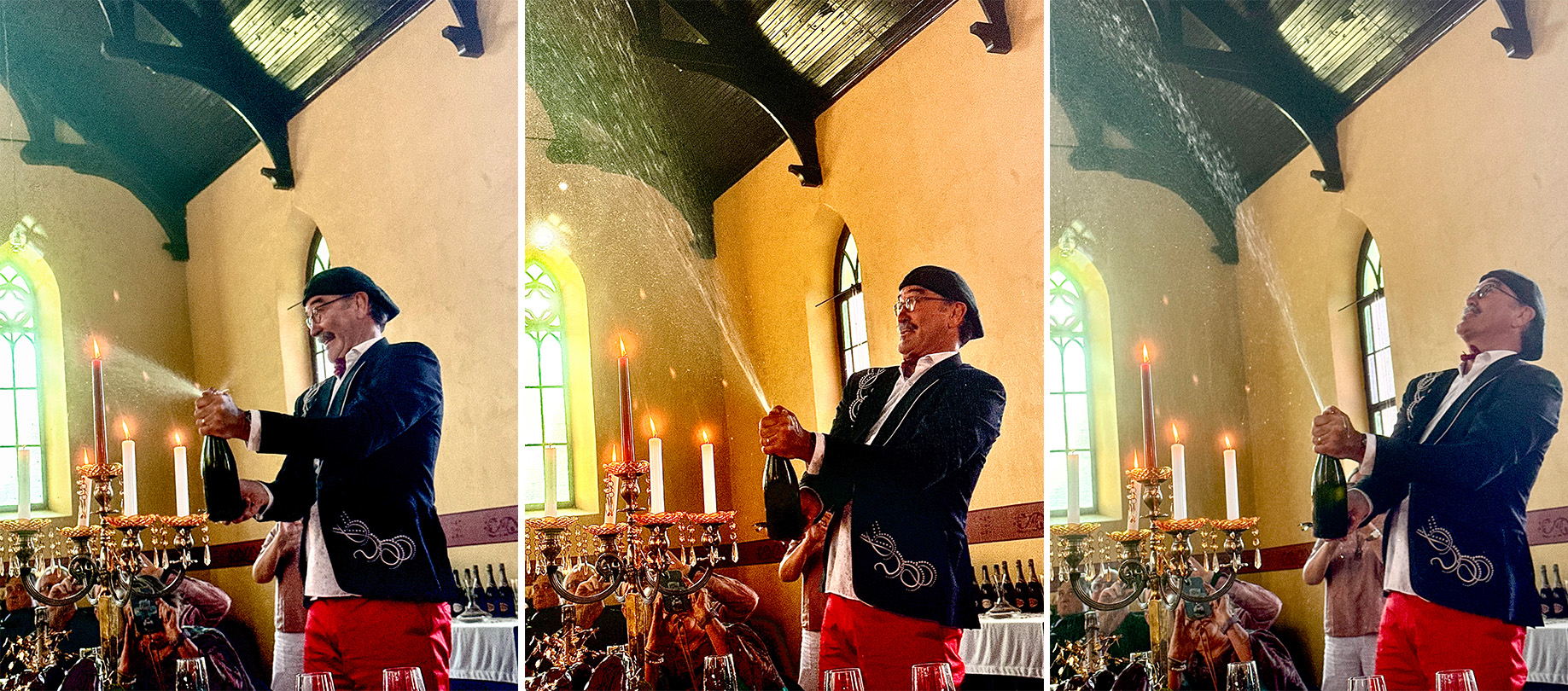 If it’s spring, it must be time for dinner and bubbles at breakfast time