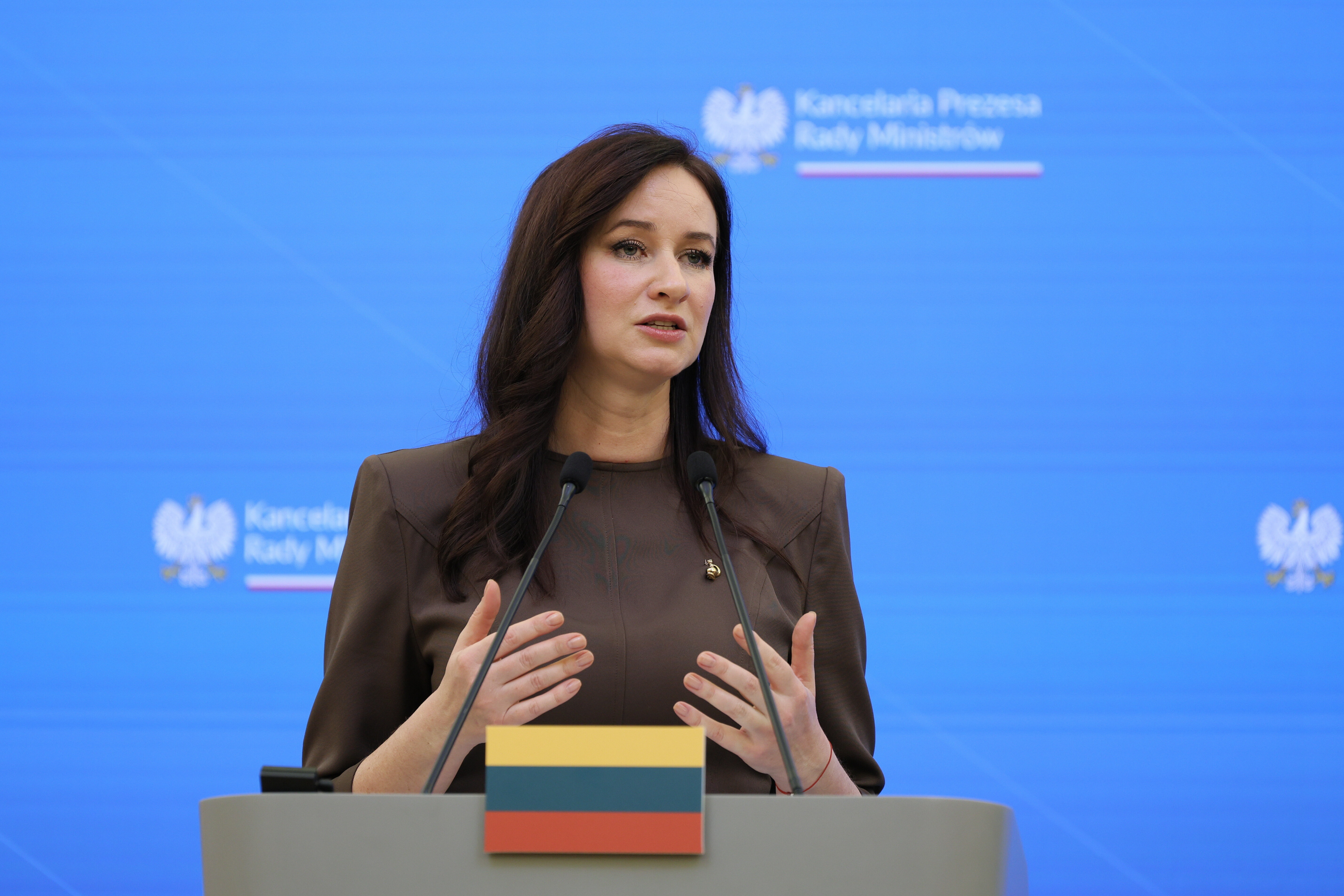 Lithuanian Prime Minister Inga Ruginiene visits Warsaw