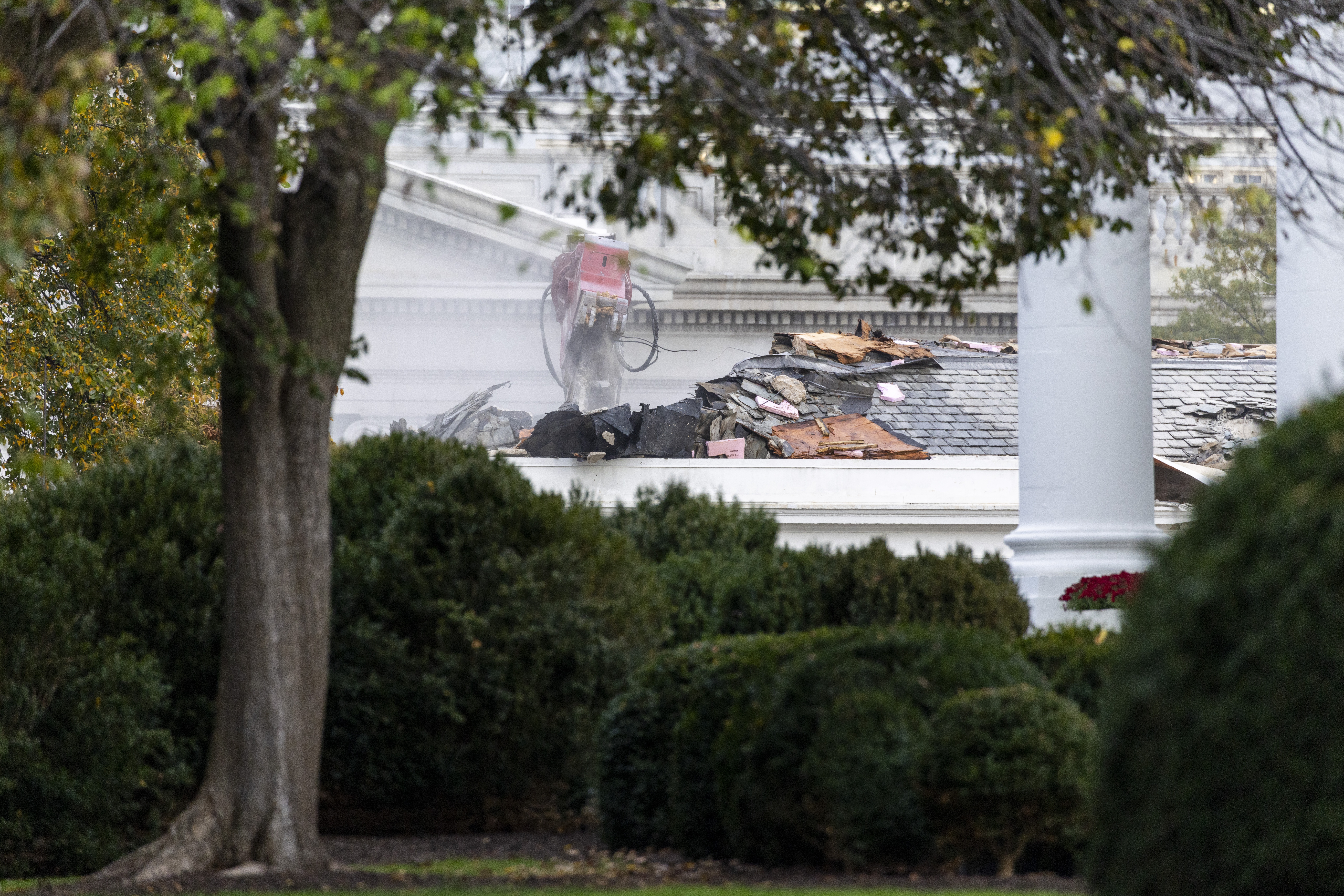 Demolition of the East Wing continues to make way for the new White House Ballroom