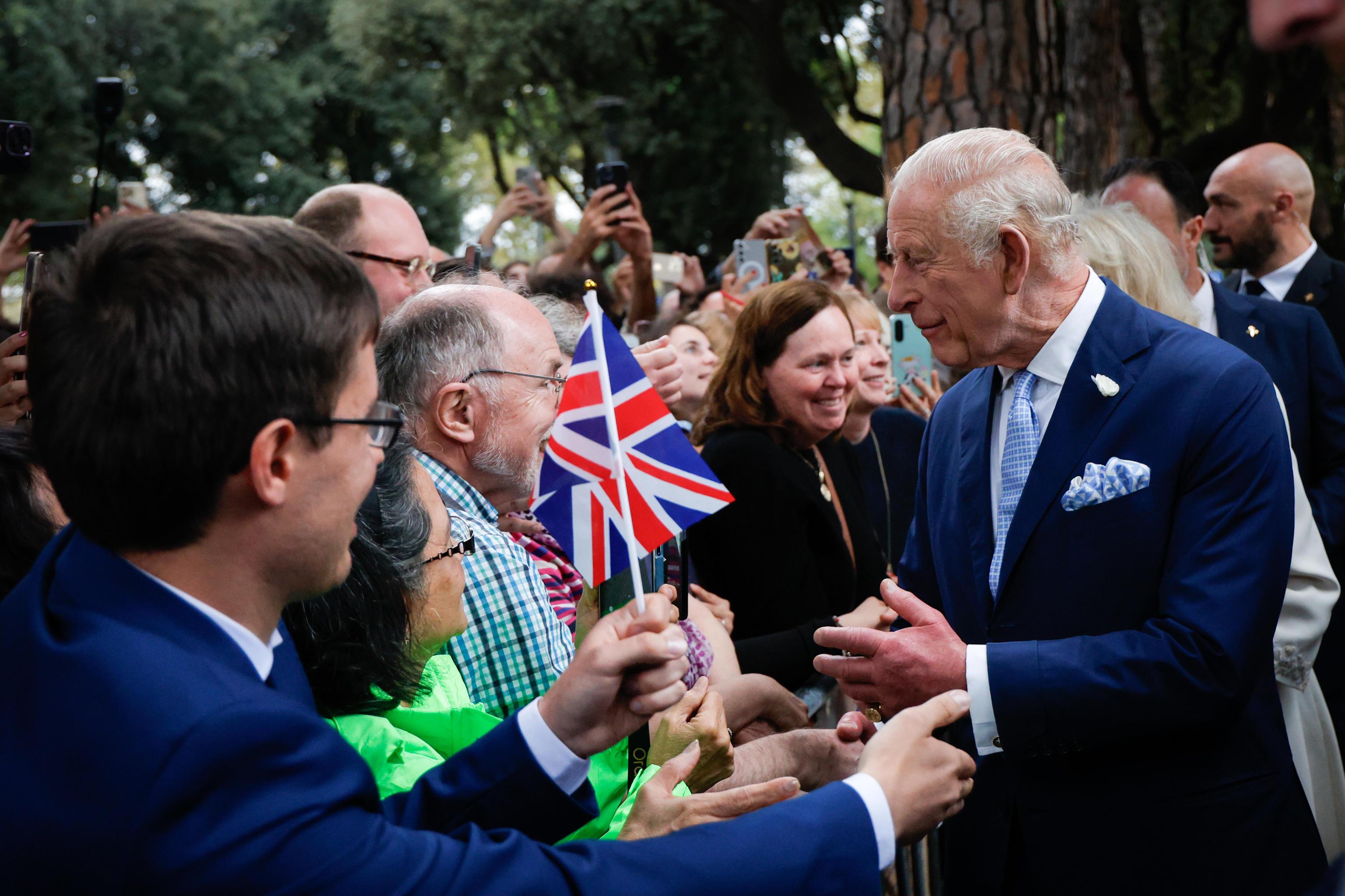 Britain's King Charles and Queen Camilla on state visit to Vatican