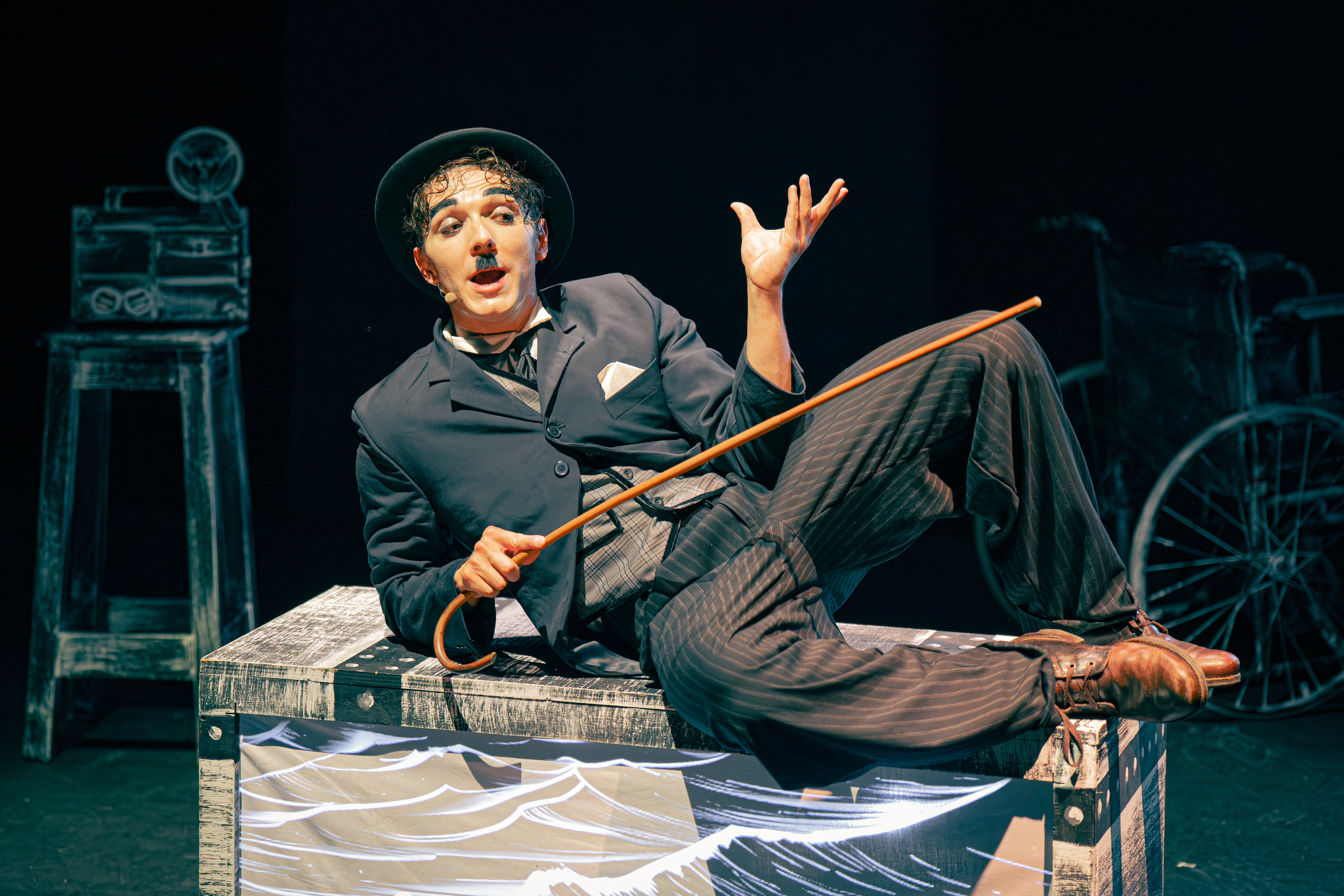 Take a musical journey unveiling Charlie Chaplin's complex legacy and unyielding spirit in The Tramp