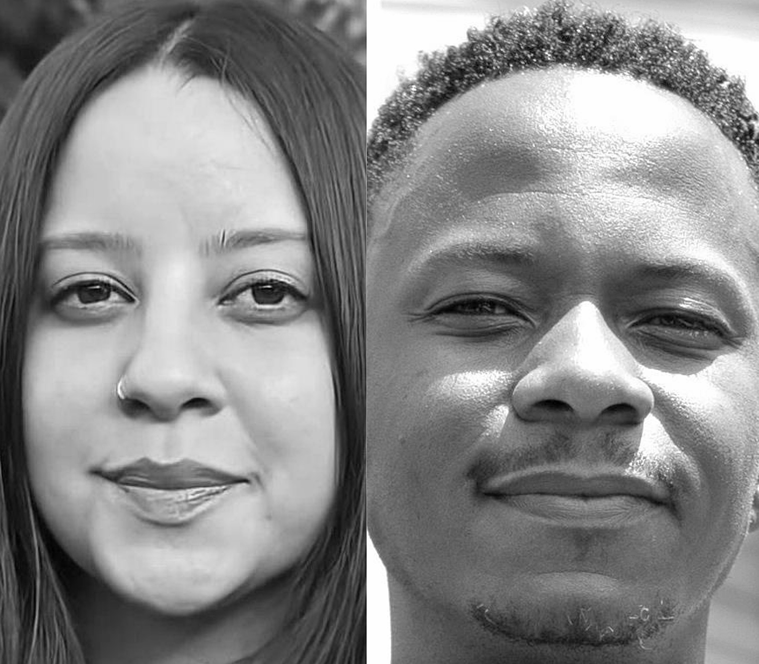 Busiso Moyo and Paula Knipe