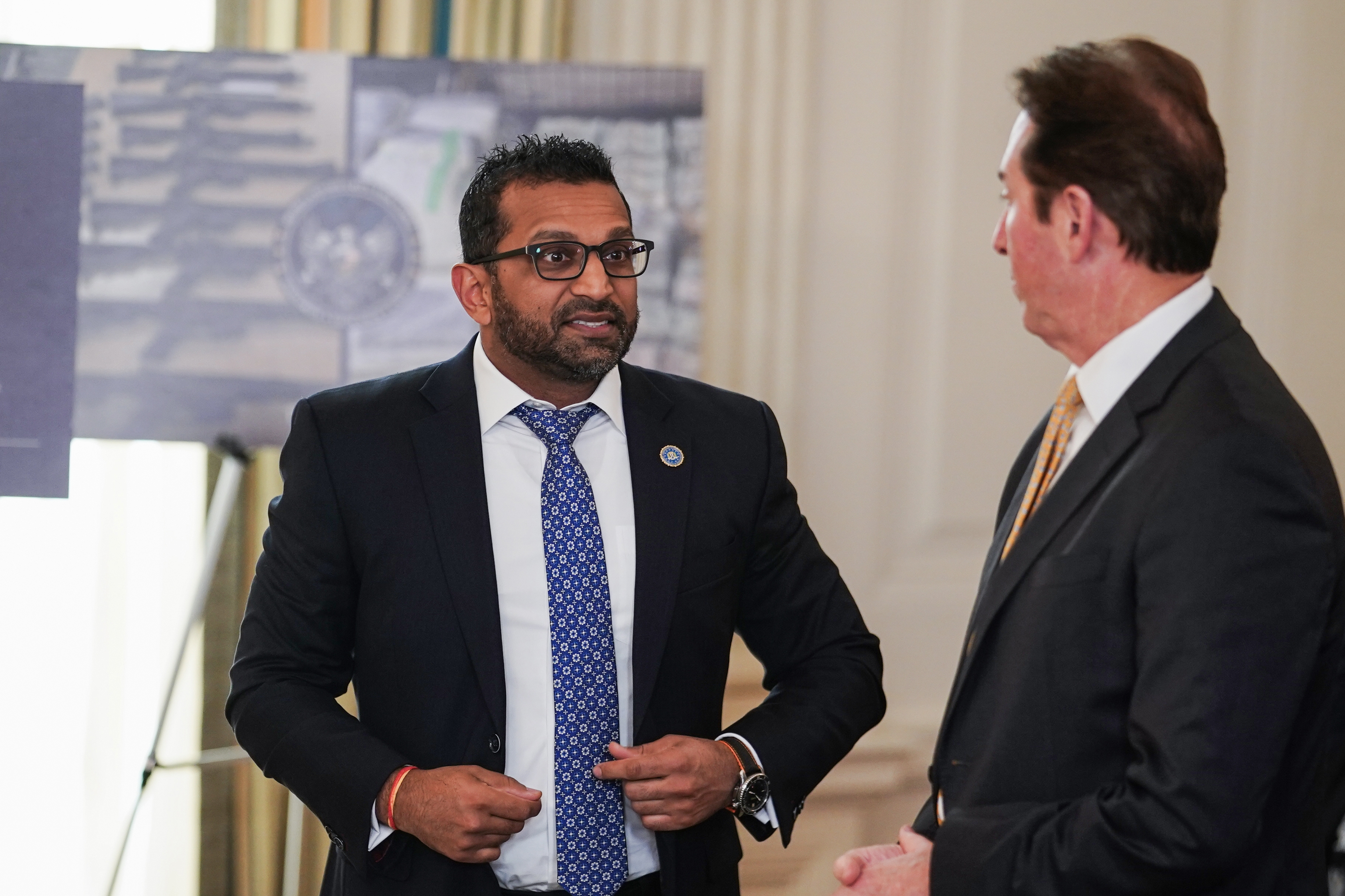 Government meeting at the White House in Washington