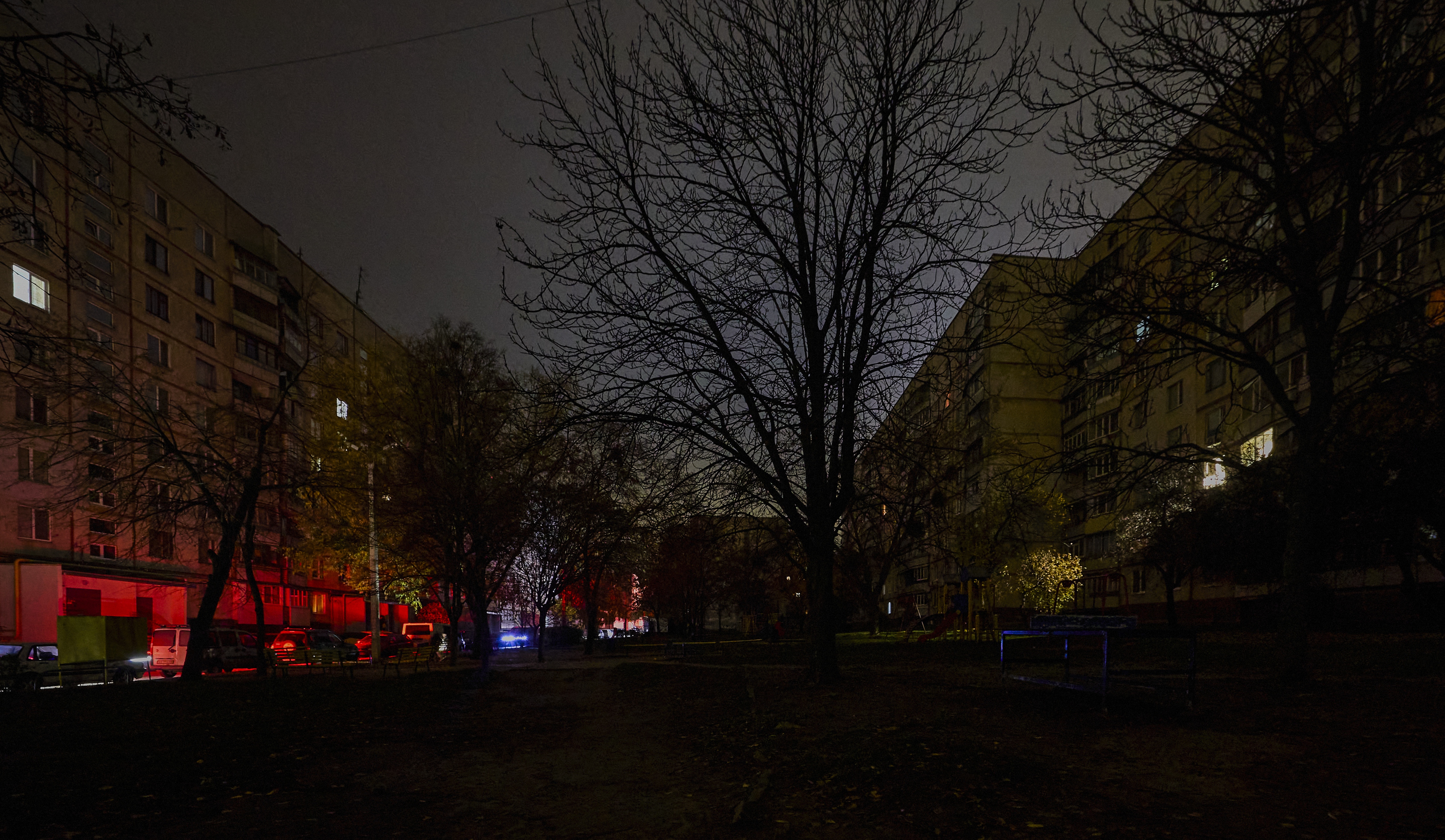The aftermath of Russian shelling in Kharkiv
