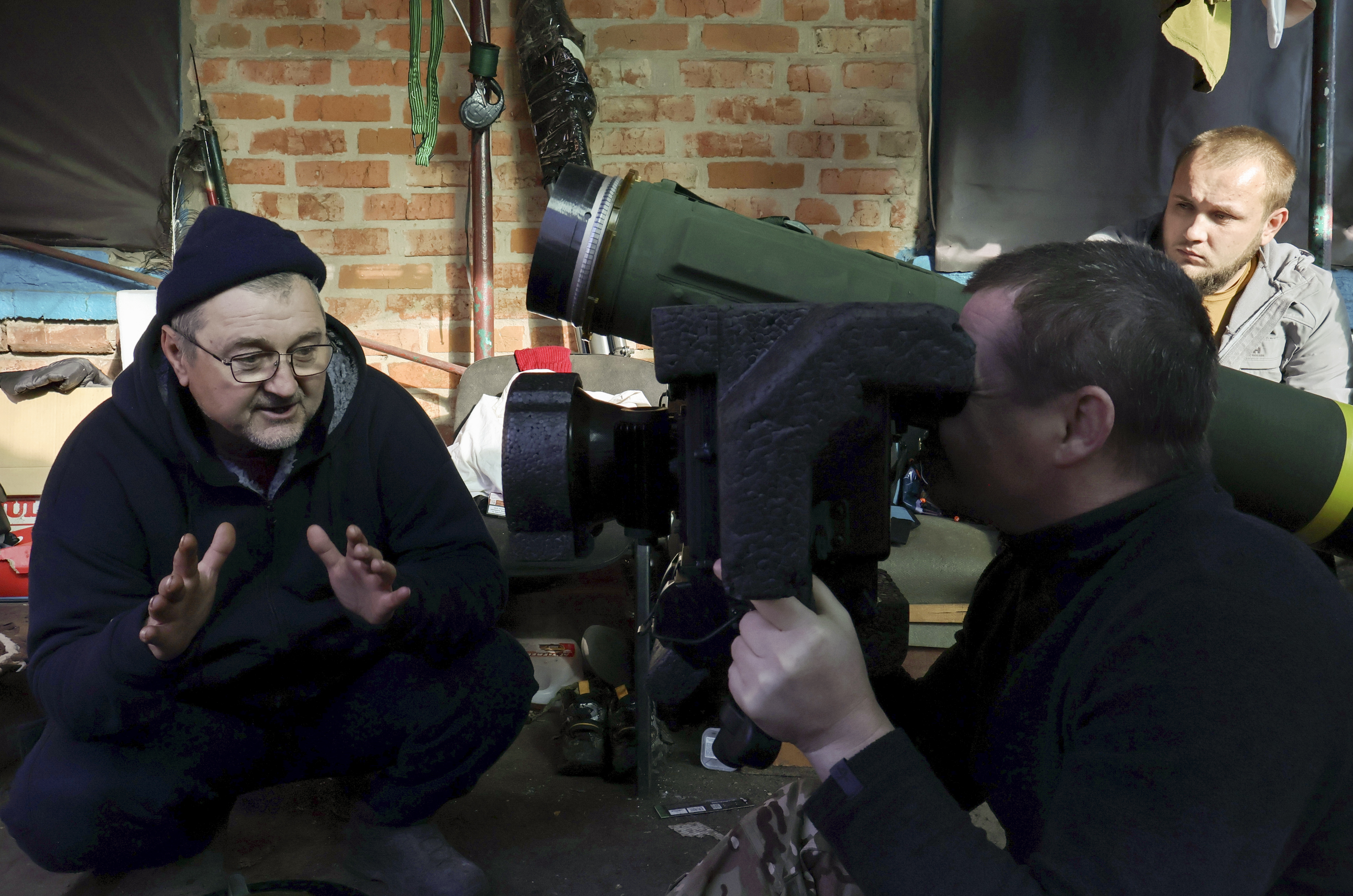 Ukrainian servicemen hold position in the Zaporizhzhia region