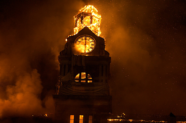 The old Johannesburg Post Office fire: images