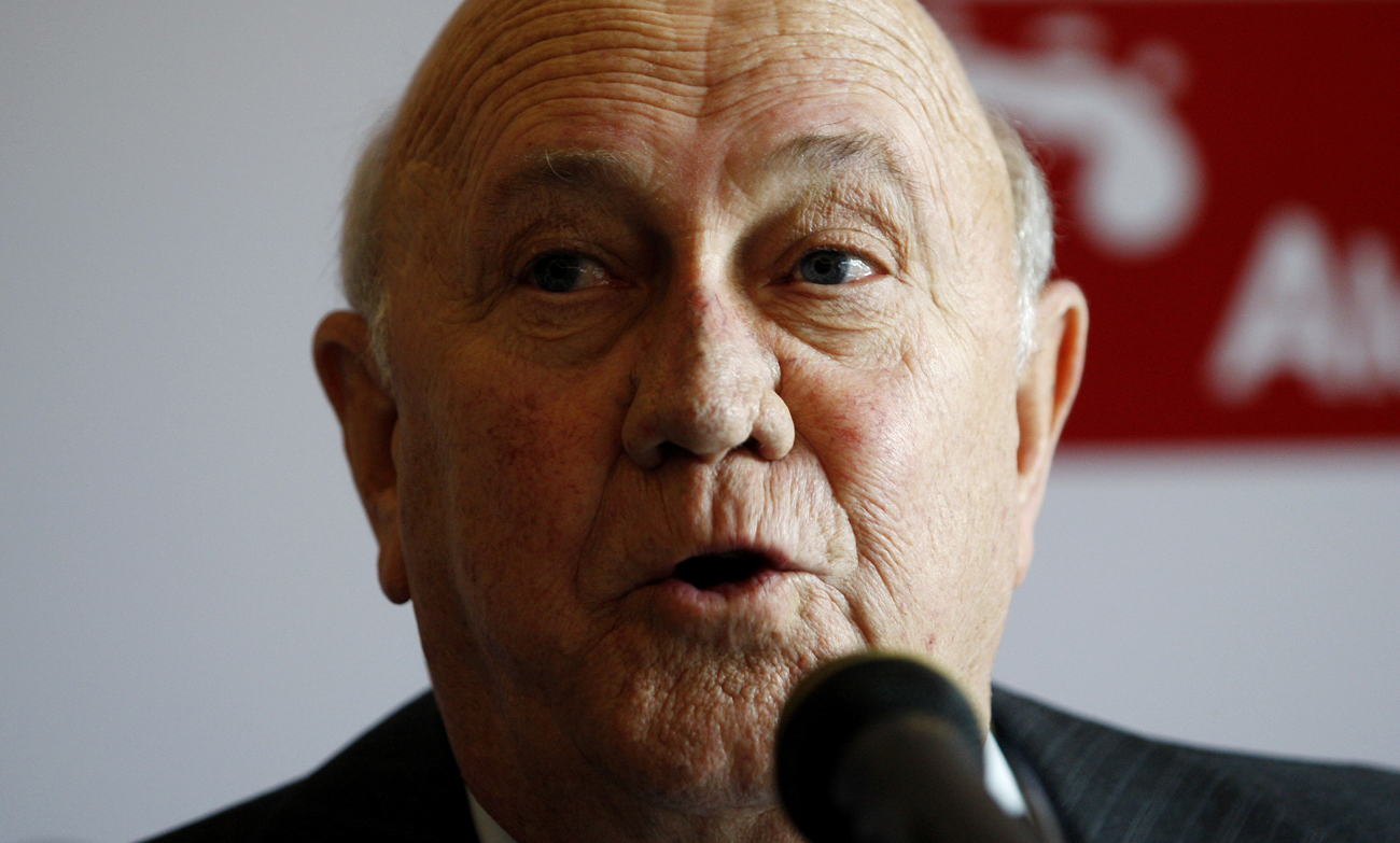 Reporter's Notebook: Doorstopping De Klerk