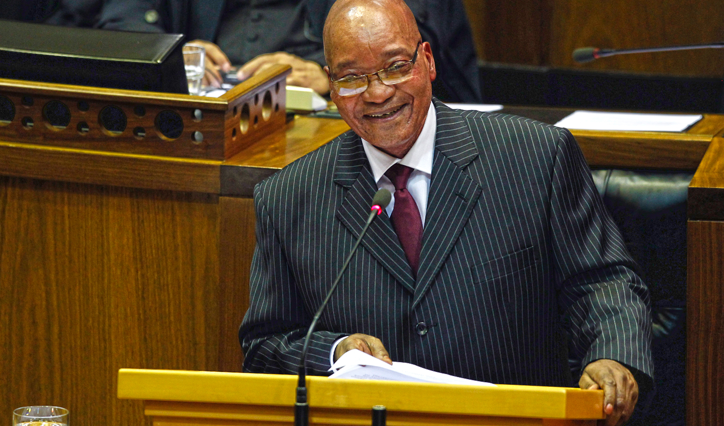 South Africa's President Jacob Zuma delivers his State of the Nation address at Parliament in Cape Town