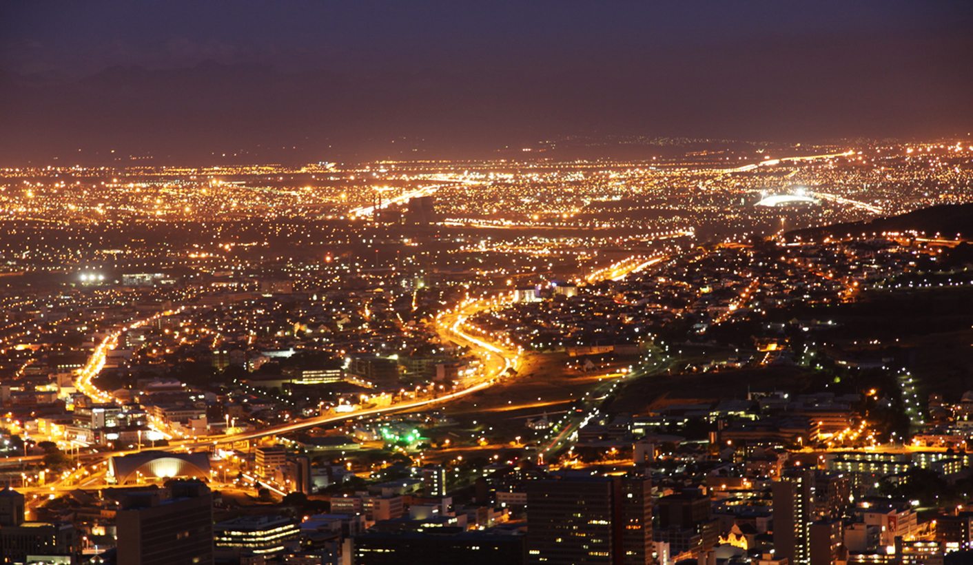 Cape Flats at night.