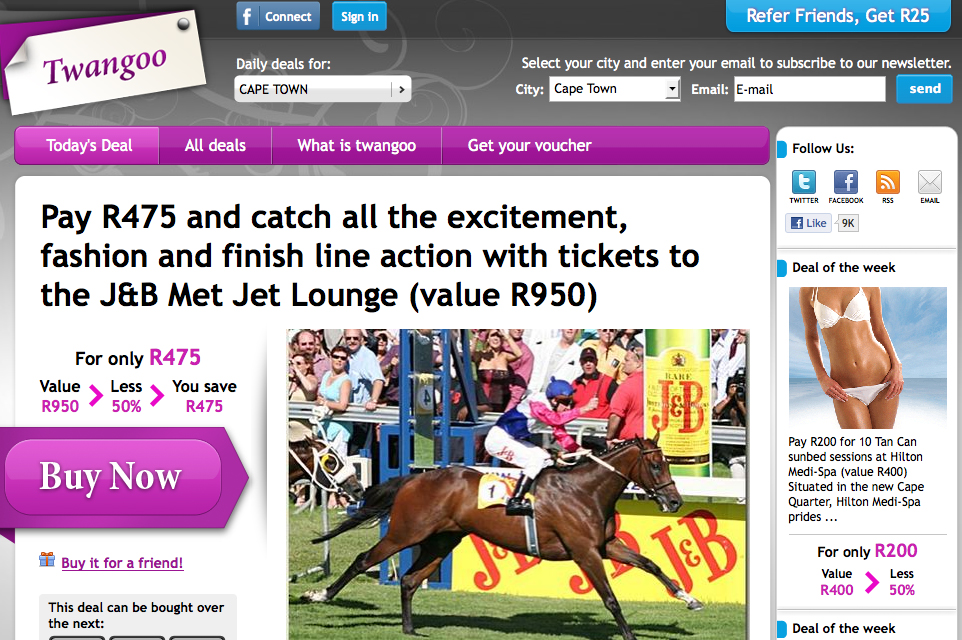 Groupon spreads its collective to South Africa