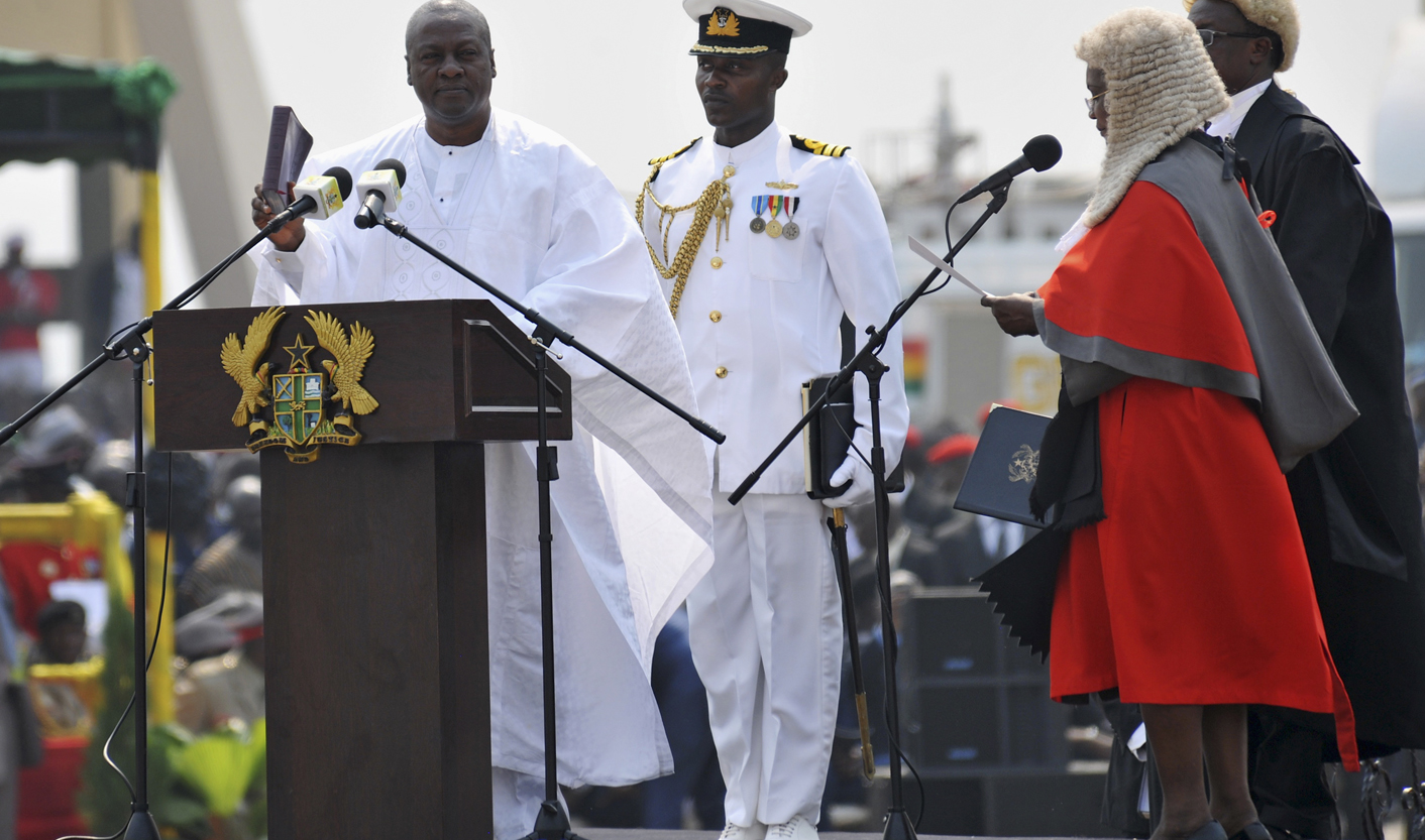Ghana: Mahama sworn in, promises 'time of greatness'