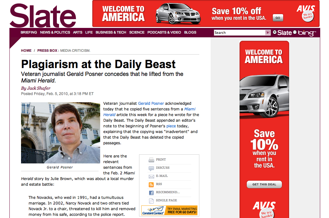 Plagiarism in the internet age: is there any room for debate?