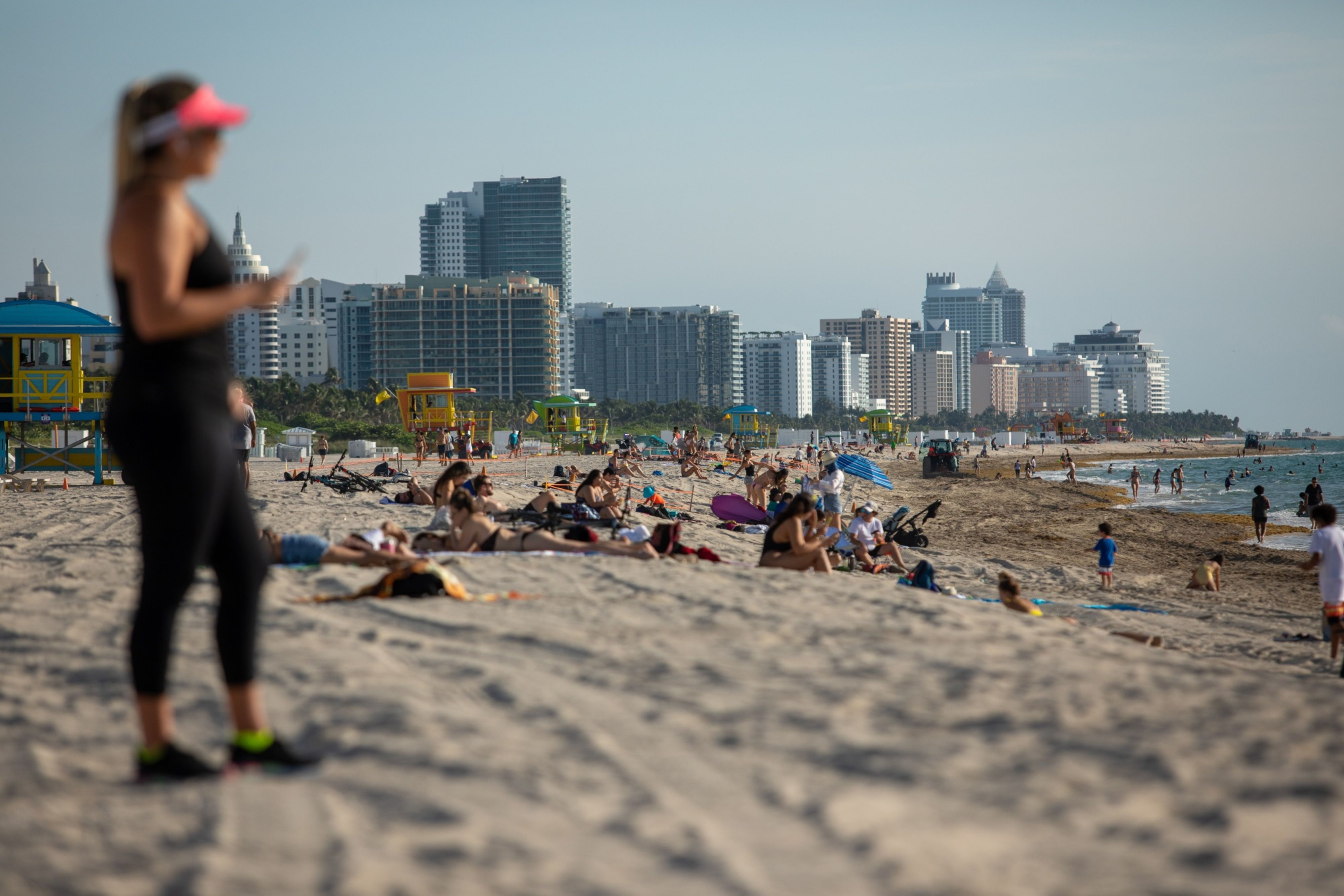 Miami-Dade County Beaches Reopen As Curfew Lifted Following Protests