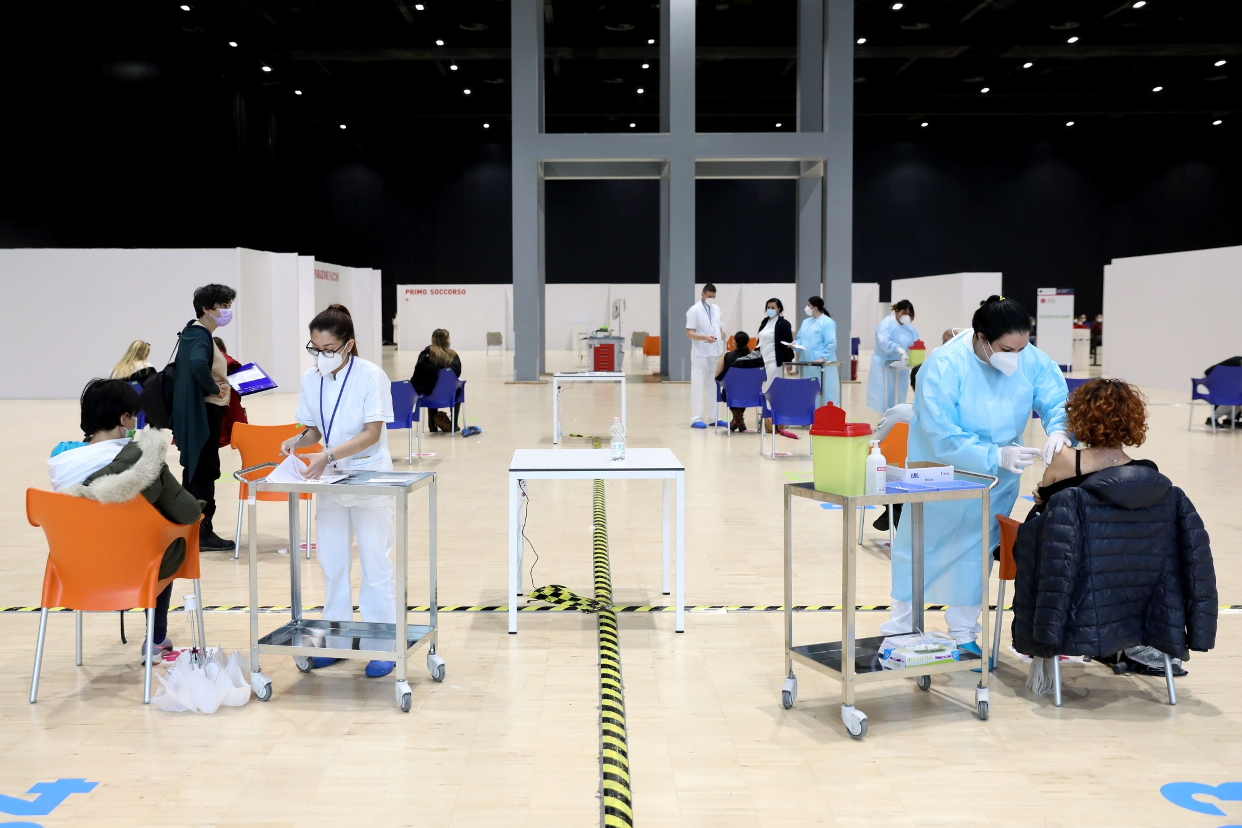 Italy's Vaccine Program As Government Seeks To Counter Virus Surge