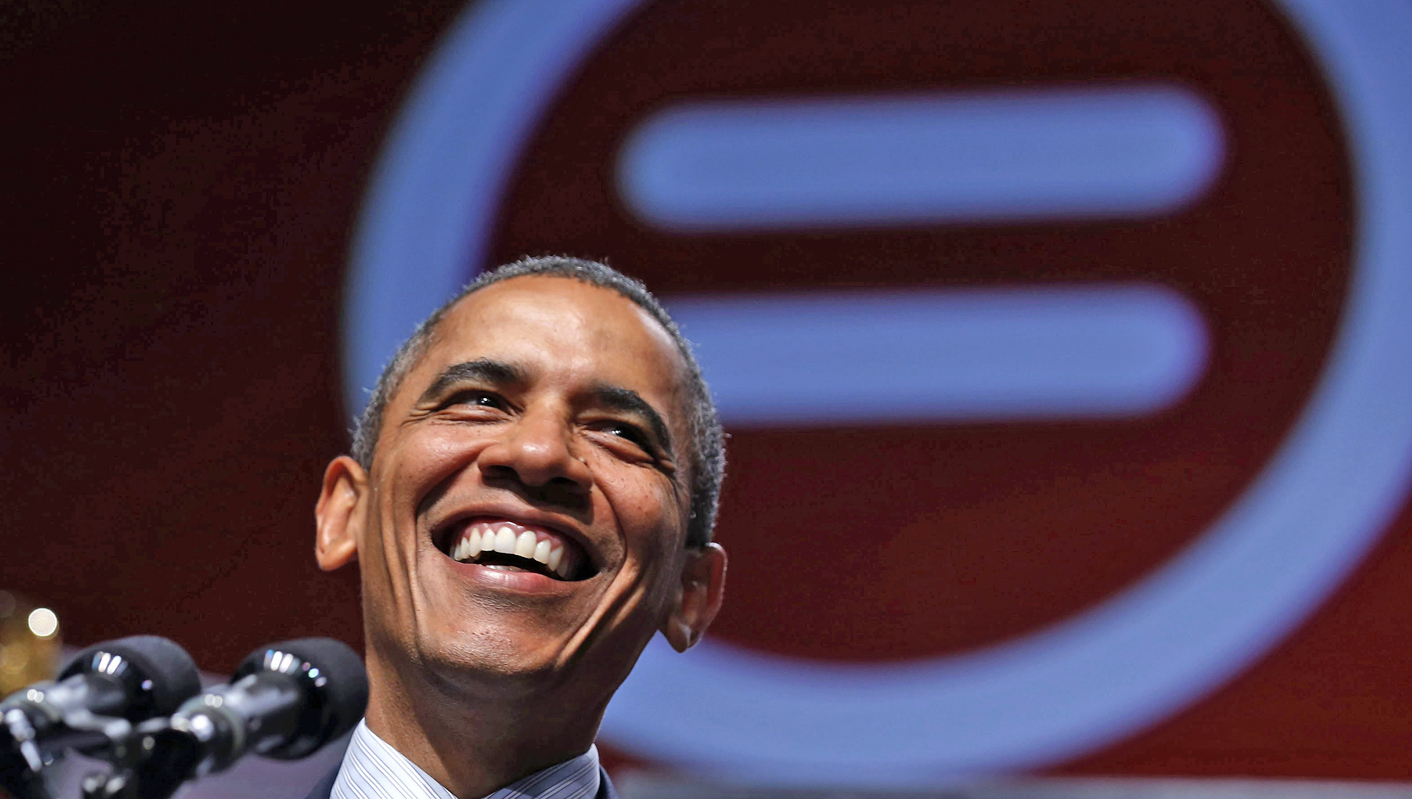 U.S. President Obama smiles at the 2012 National Urban League Conference in New Orleans