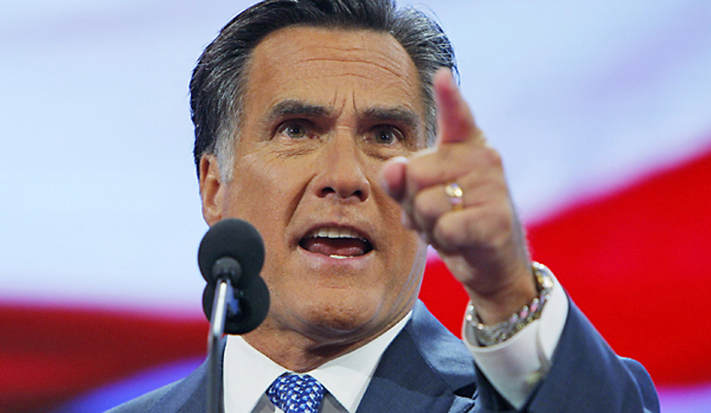Former Republican presidential candidate Romney addresses the third session of the 2008 Republican National Convention in St. Paul, Minnesota