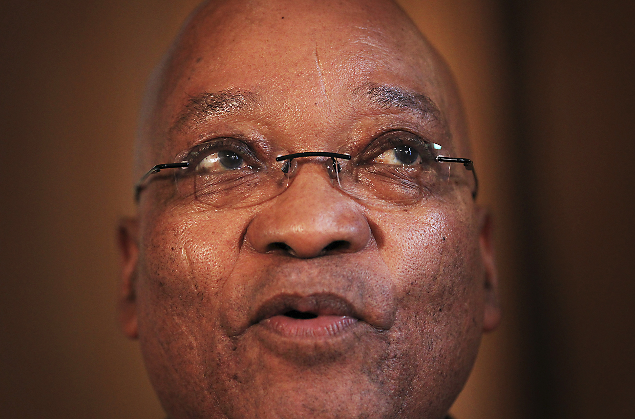 South African President Jacob Zuma speaks during a news conference in number 10 Downing Street in London