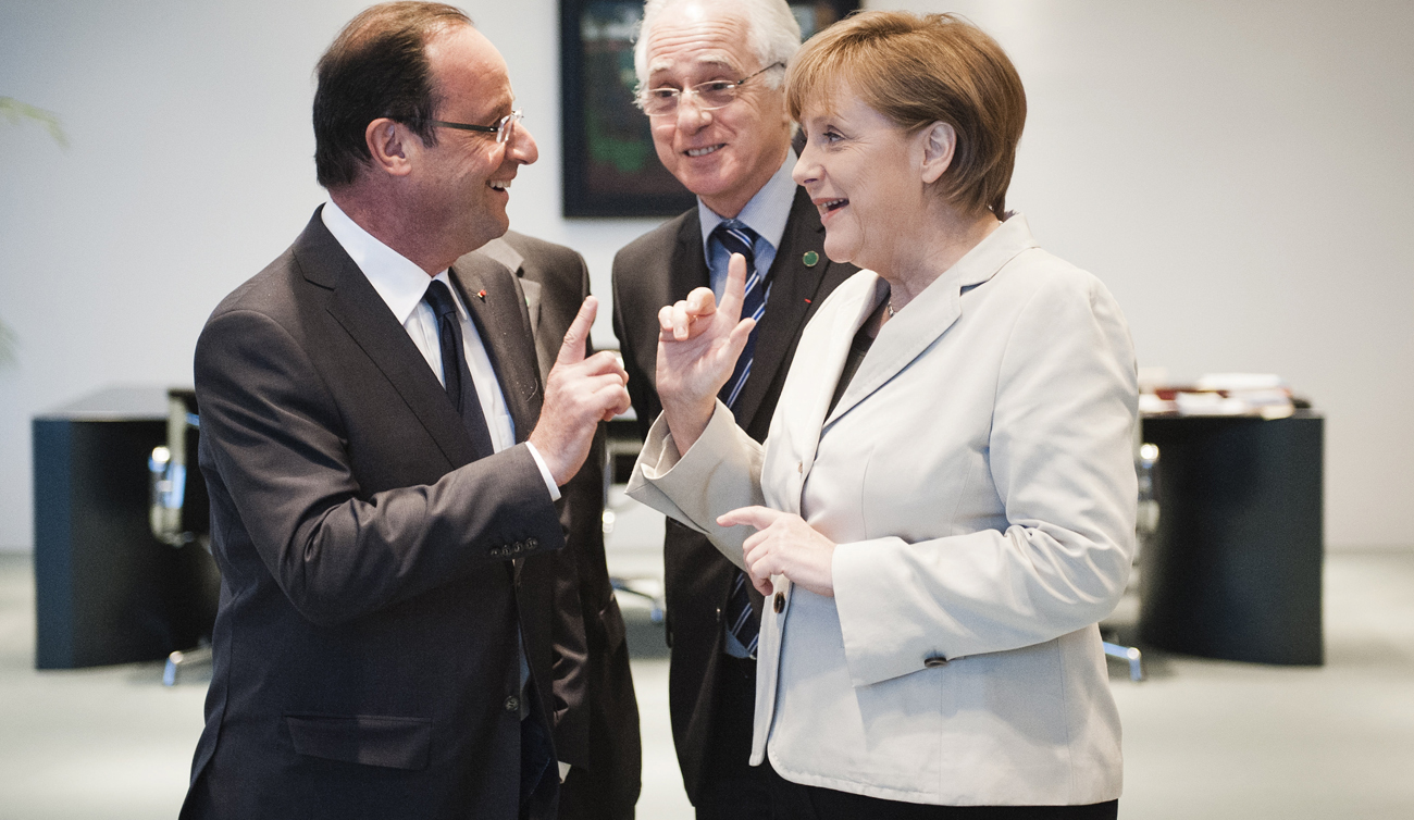 Hollande makes nervous debut in capital of austerity