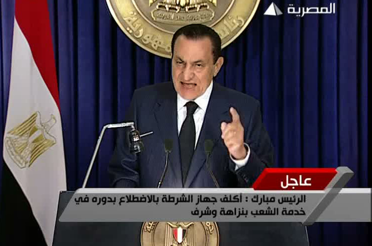 Mubarak offers to leave - just now
