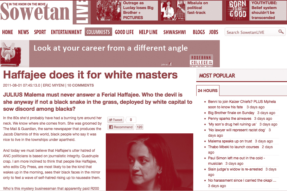 Miyeni affair - the morning after