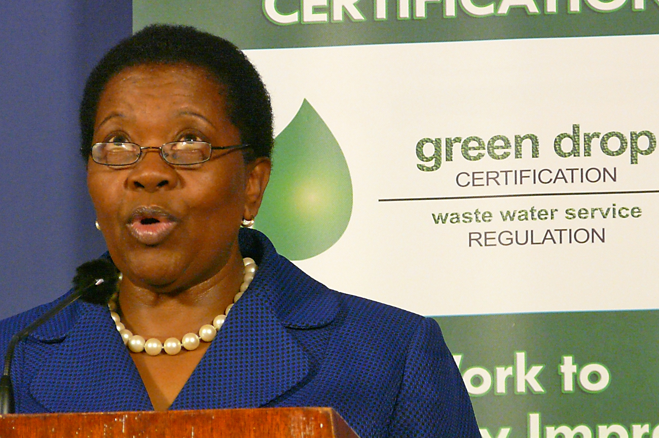 No crisis in SA's sewage system, Sonjica says, and no need for public to know either
