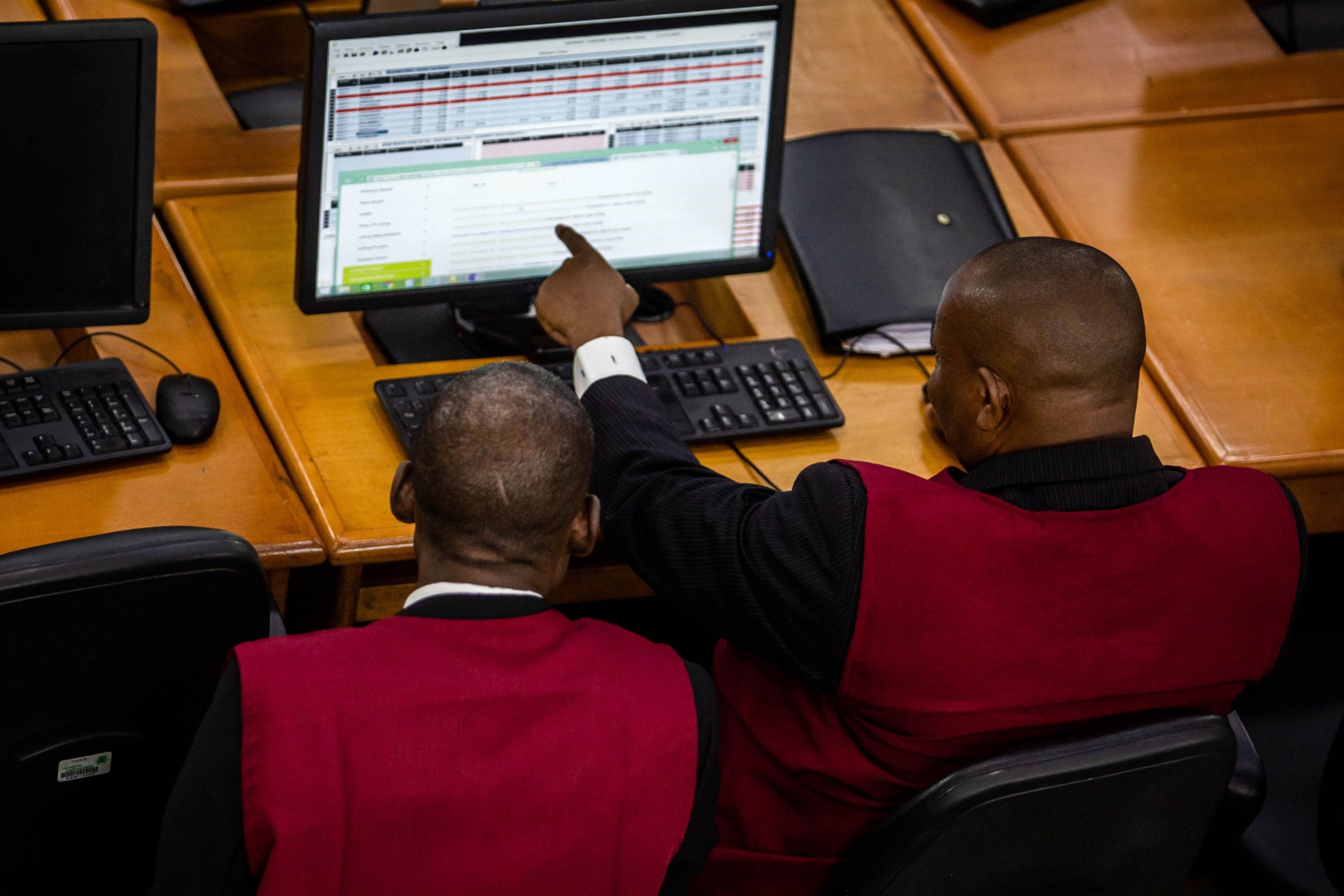 Traders At The Nigerian Stock Exchange