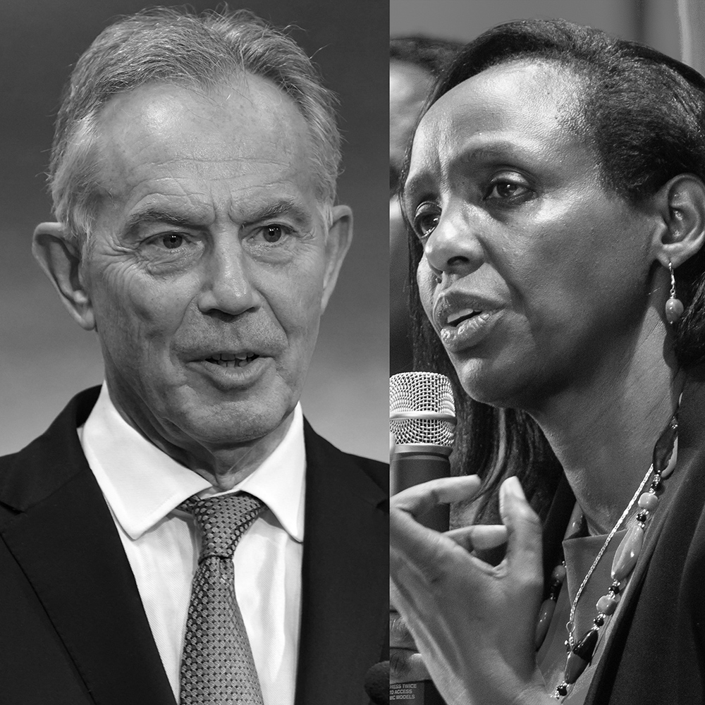 Tony Blair and Agnes Kalibata 